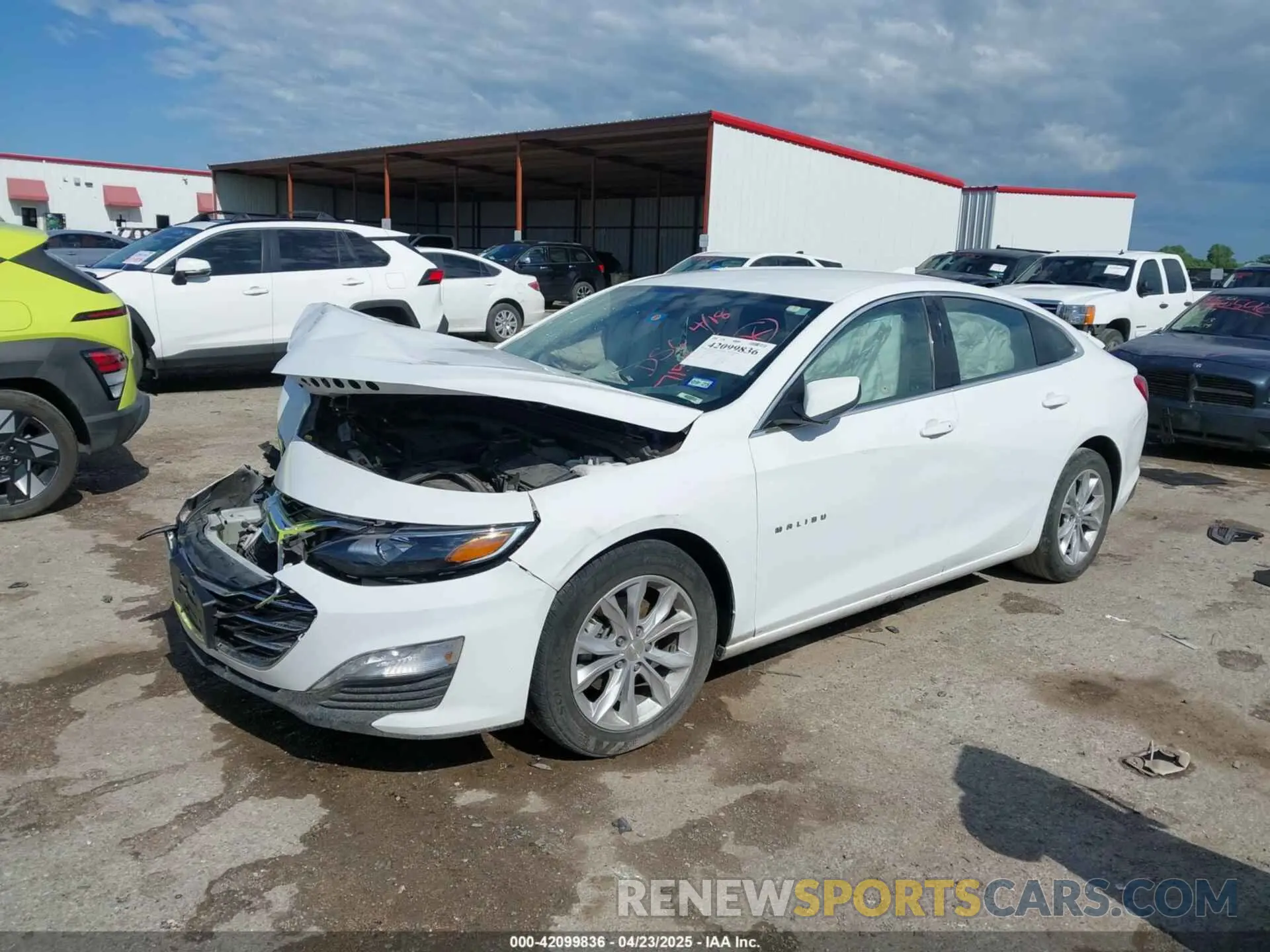 2 Photograph of a damaged car 1G1ZD5ST0LF089689 CHEVROLET MALIBU 2020