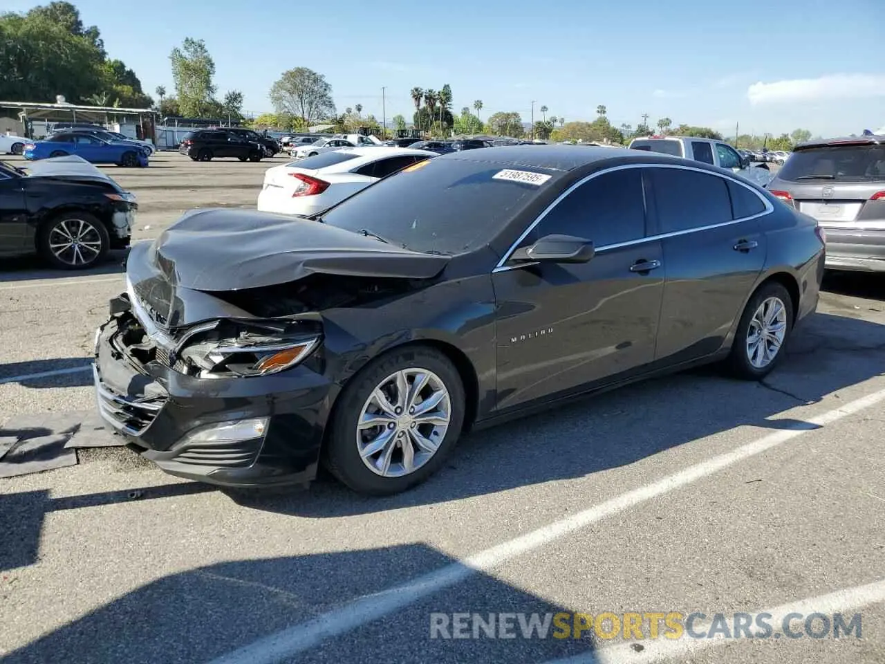 1 Photograph of a damaged car 1G1ZD5ST0LF095587 CHEVROLET MALIBU 2020