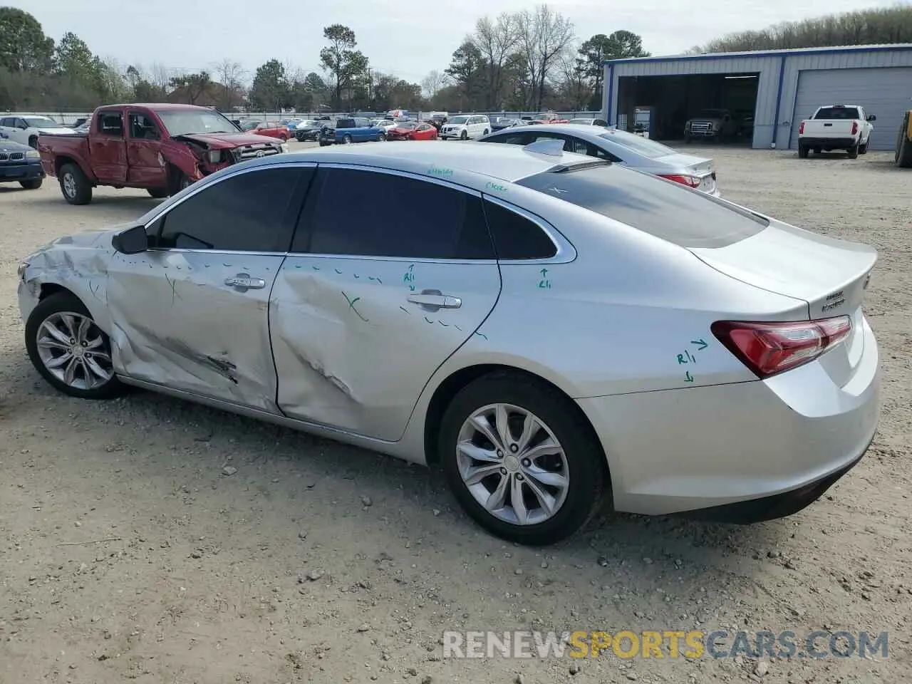 2 Photograph of a damaged car 1G1ZD5ST1LF052117 CHEVROLET MALIBU 2020