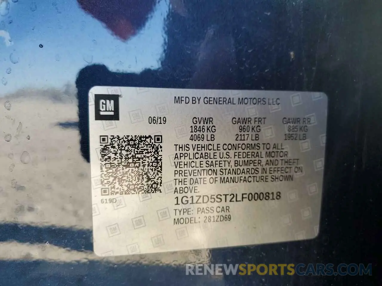 15 Photograph of a damaged car 1G1ZD5ST2LF000818 CHEVROLET MALIBU 2020