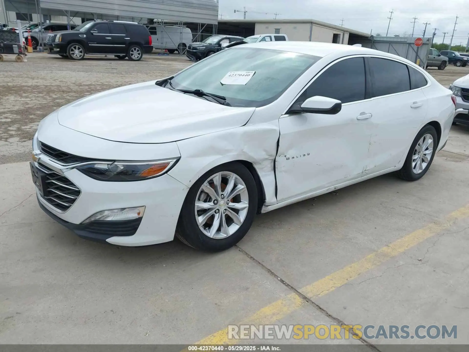 2 Photograph of a damaged car 1G1ZD5ST2LF001855 CHEVROLET MALIBU 2020