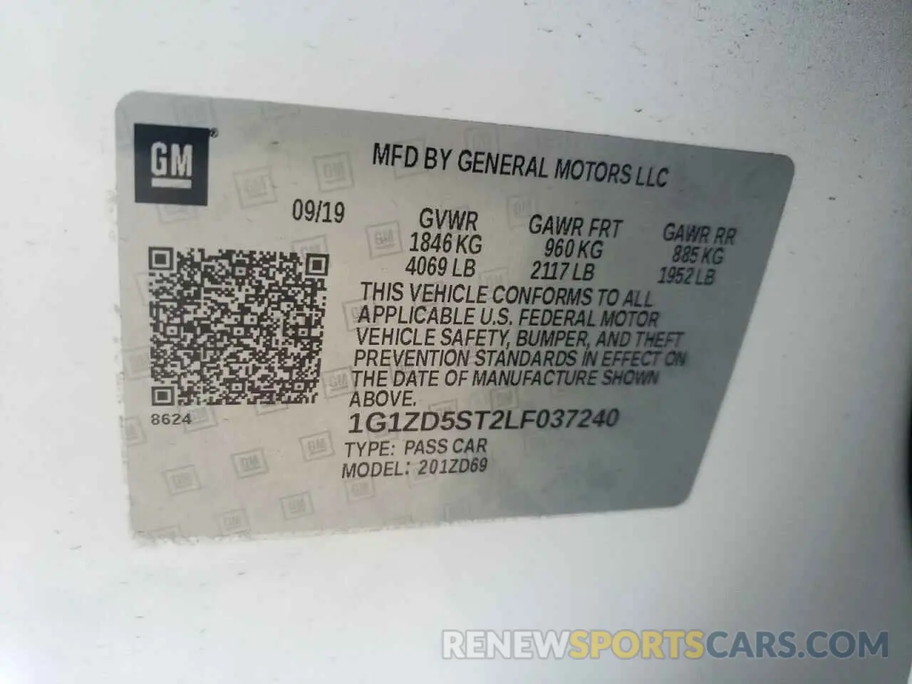 13 Photograph of a damaged car 1G1ZD5ST2LF037240 CHEVROLET MALIBU 2020