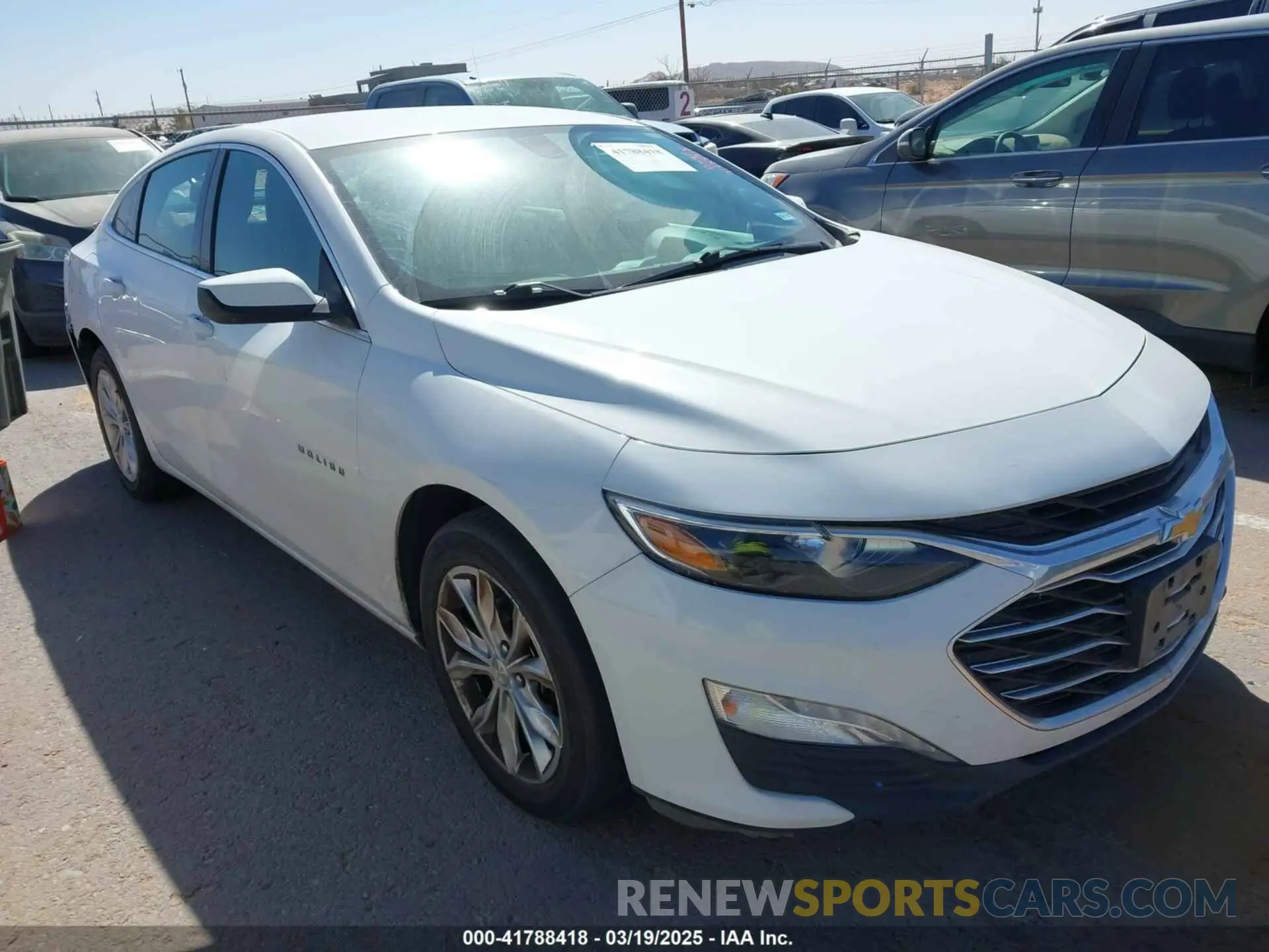1 Photograph of a damaged car 1G1ZD5ST2LF054202 CHEVROLET MALIBU 2020