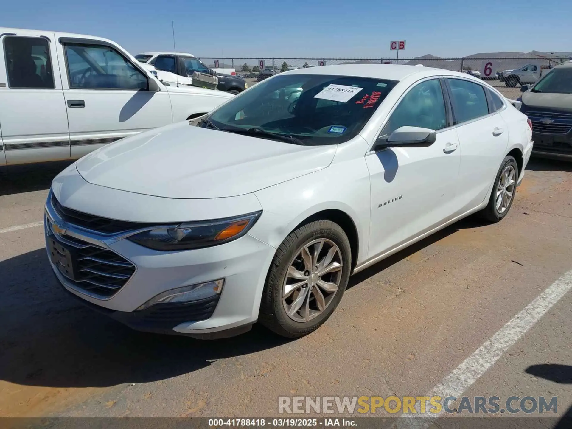 2 Photograph of a damaged car 1G1ZD5ST2LF054202 CHEVROLET MALIBU 2020