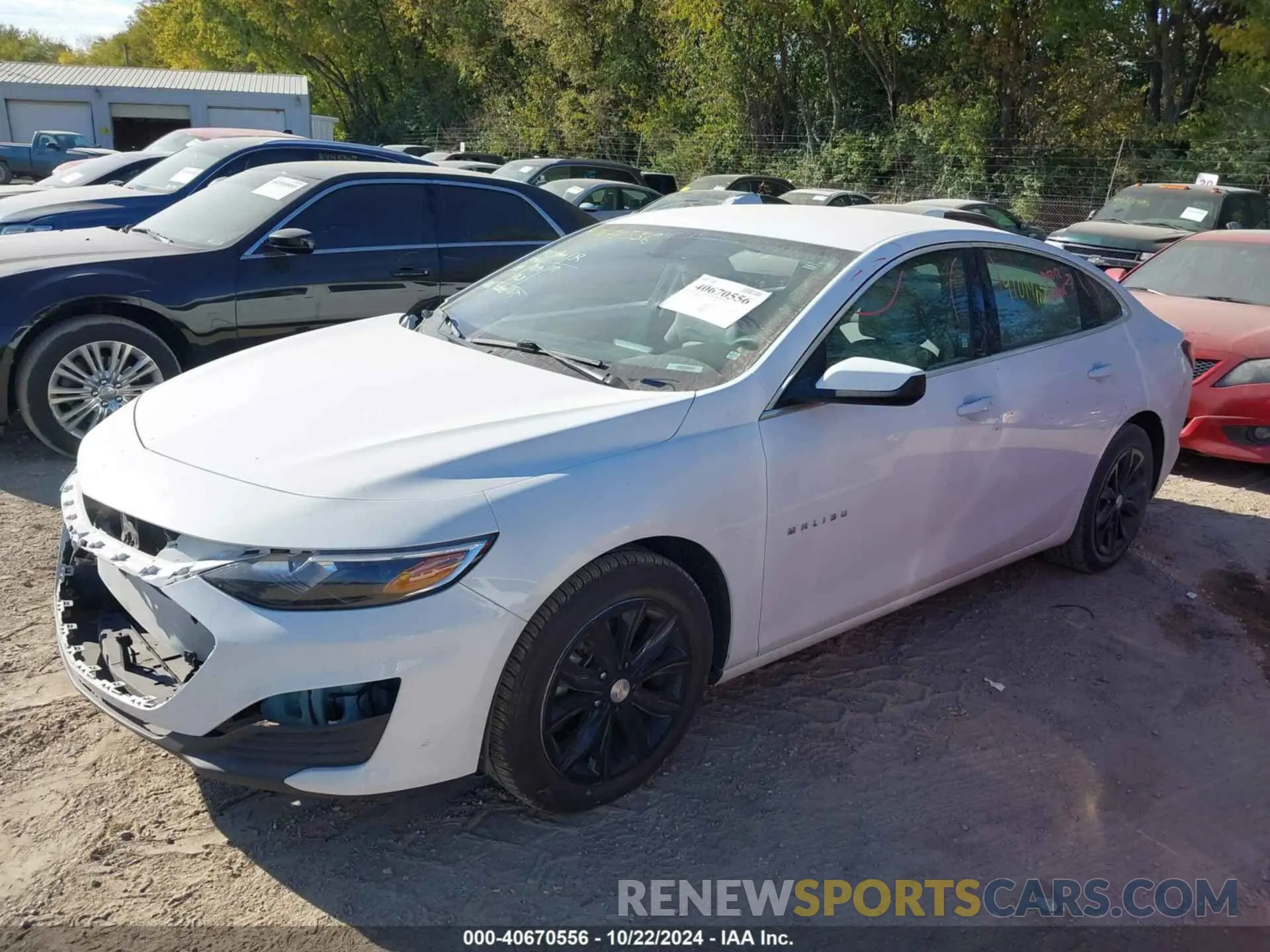 2 Photograph of a damaged car 1G1ZD5ST2LF057911 CHEVROLET MALIBU 2020