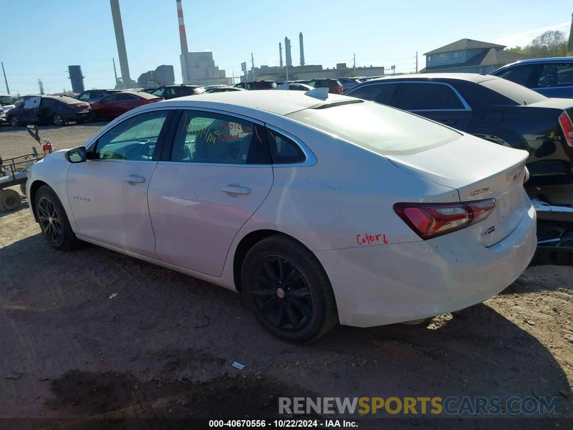 3 Photograph of a damaged car 1G1ZD5ST2LF057911 CHEVROLET MALIBU 2020
