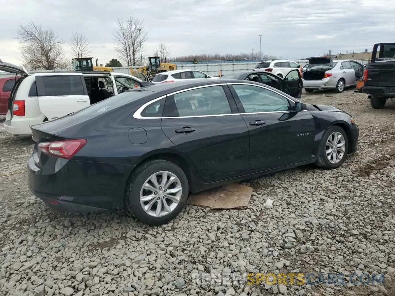3 Photograph of a damaged car 1G1ZD5ST2LF097325 CHEVROLET MALIBU 2020