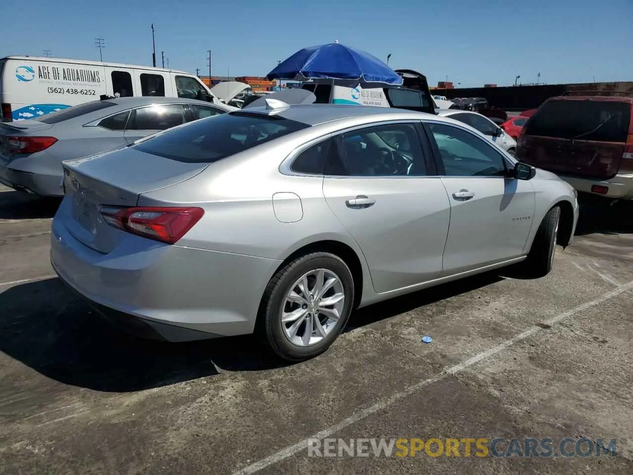 3 Photograph of a damaged car 1G1ZD5ST2LF114317 CHEVROLET MALIBU 2020