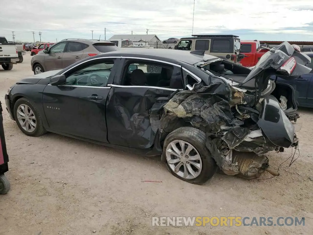 2 Photograph of a damaged car 1G1ZD5ST3LF038753 CHEVROLET MALIBU 2020
