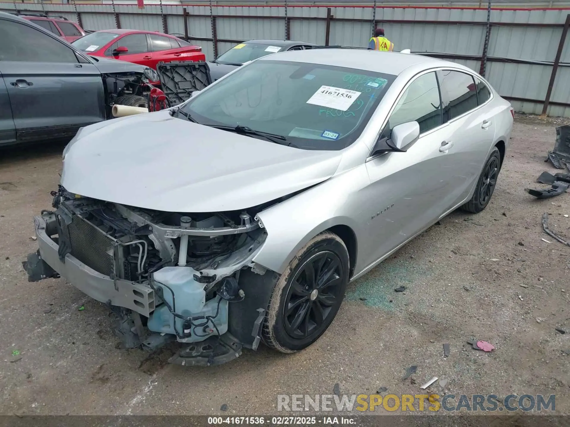 2 Photograph of a damaged car 1G1ZD5ST3LF074765 CHEVROLET MALIBU 2020