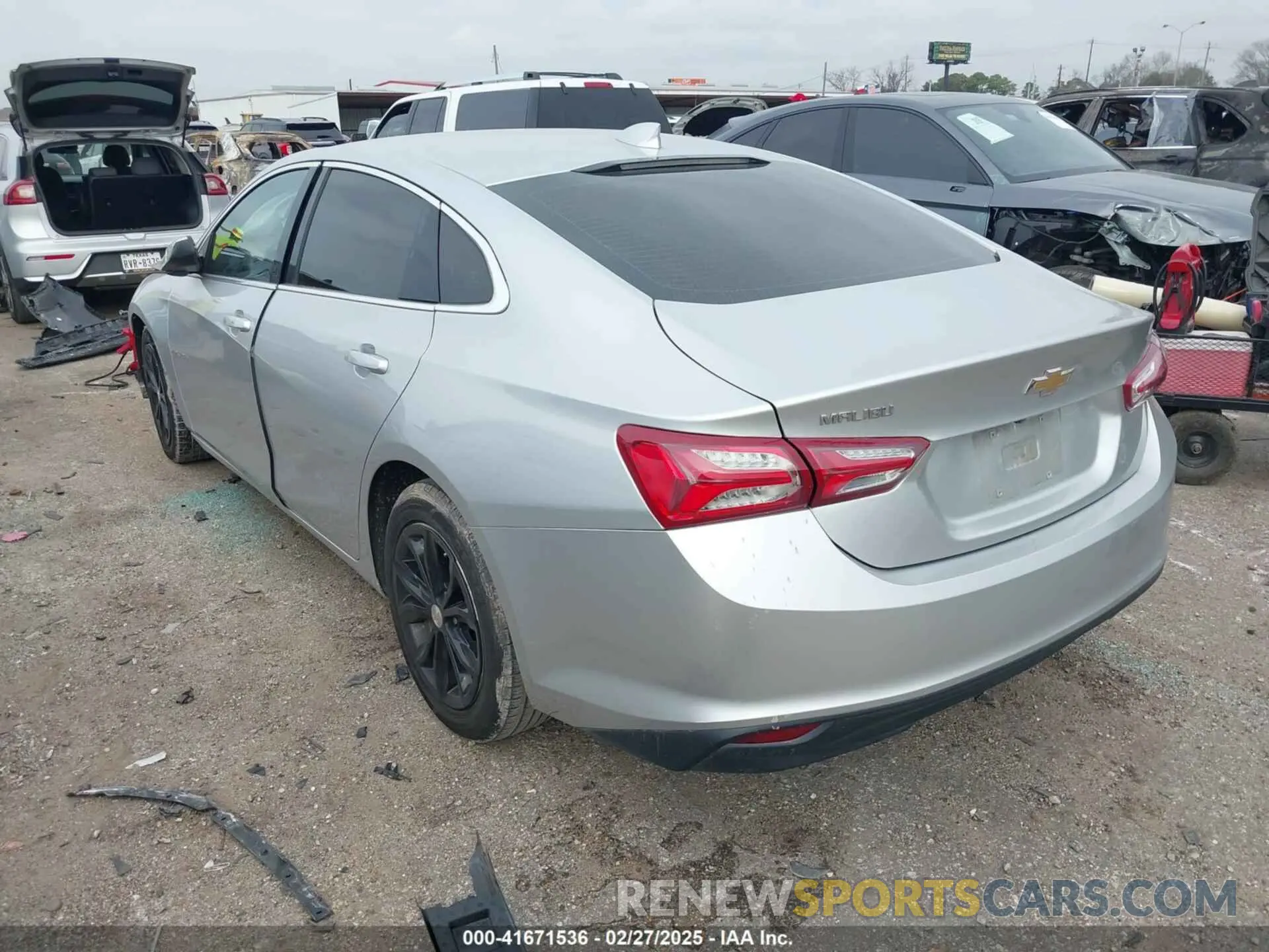 3 Photograph of a damaged car 1G1ZD5ST3LF074765 CHEVROLET MALIBU 2020