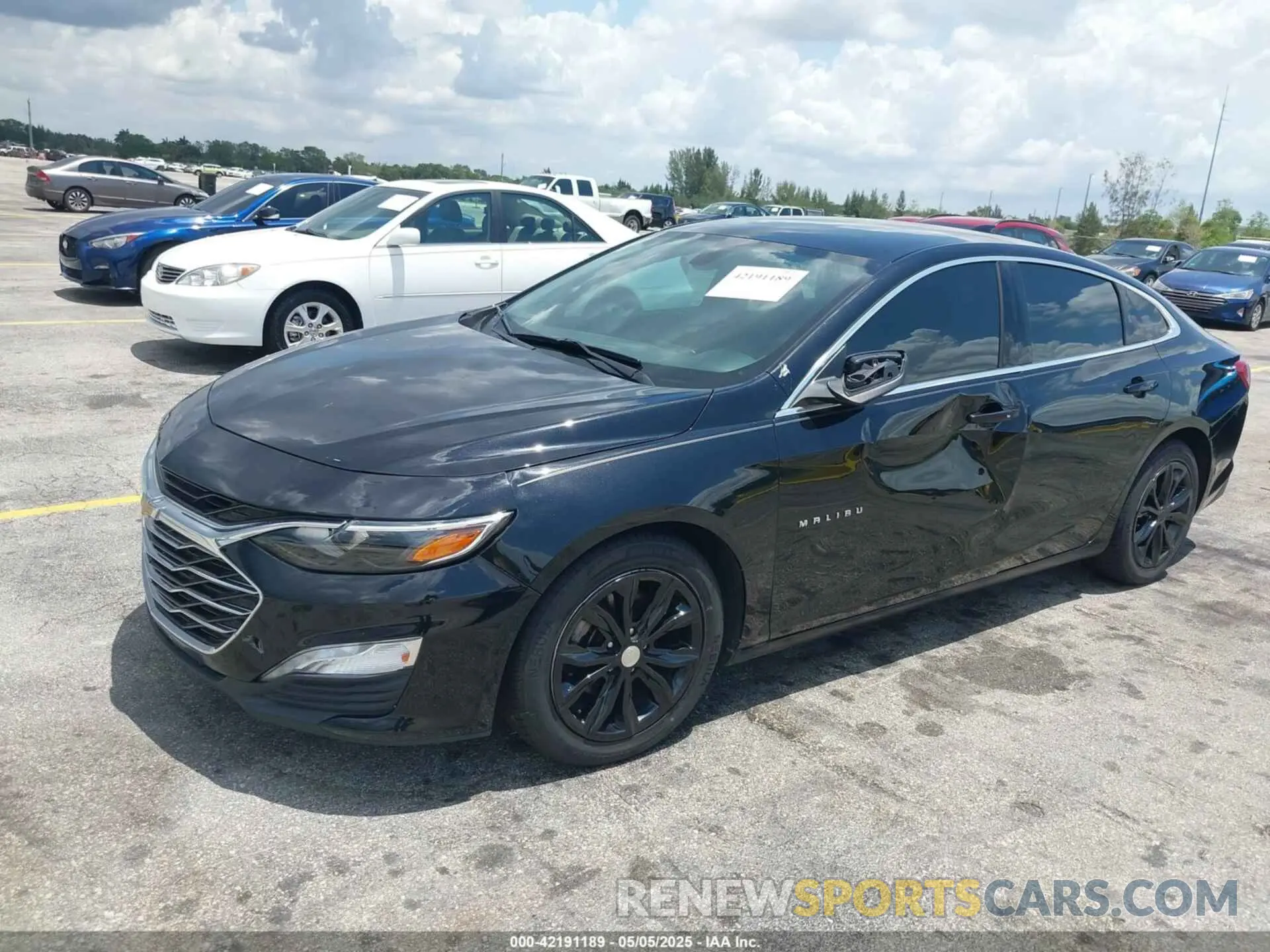 2 Photograph of a damaged car 1G1ZD5ST4LF057375 CHEVROLET MALIBU 2020