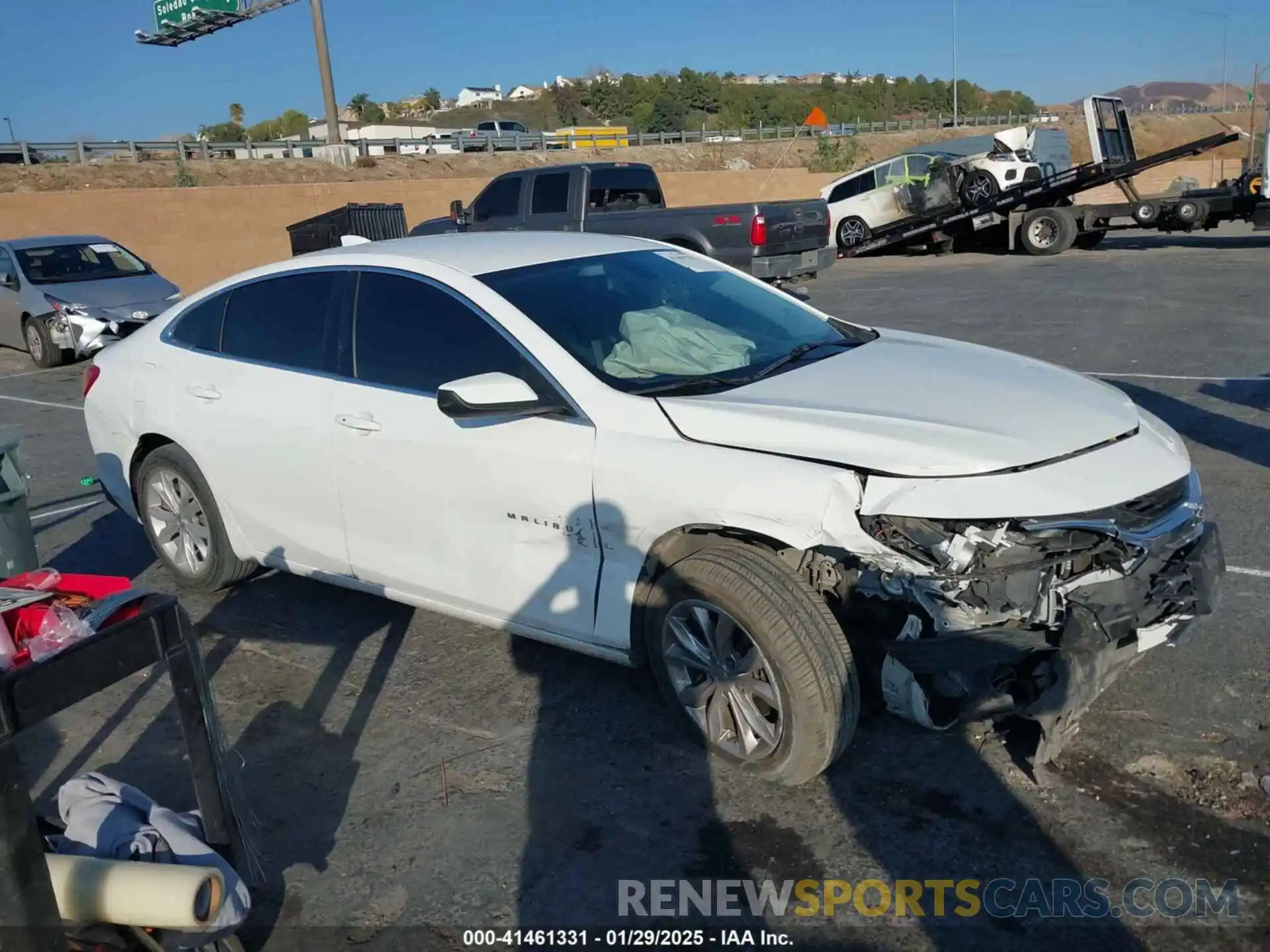 1 Photograph of a damaged car 1G1ZD5ST4LF076671 CHEVROLET MALIBU 2020