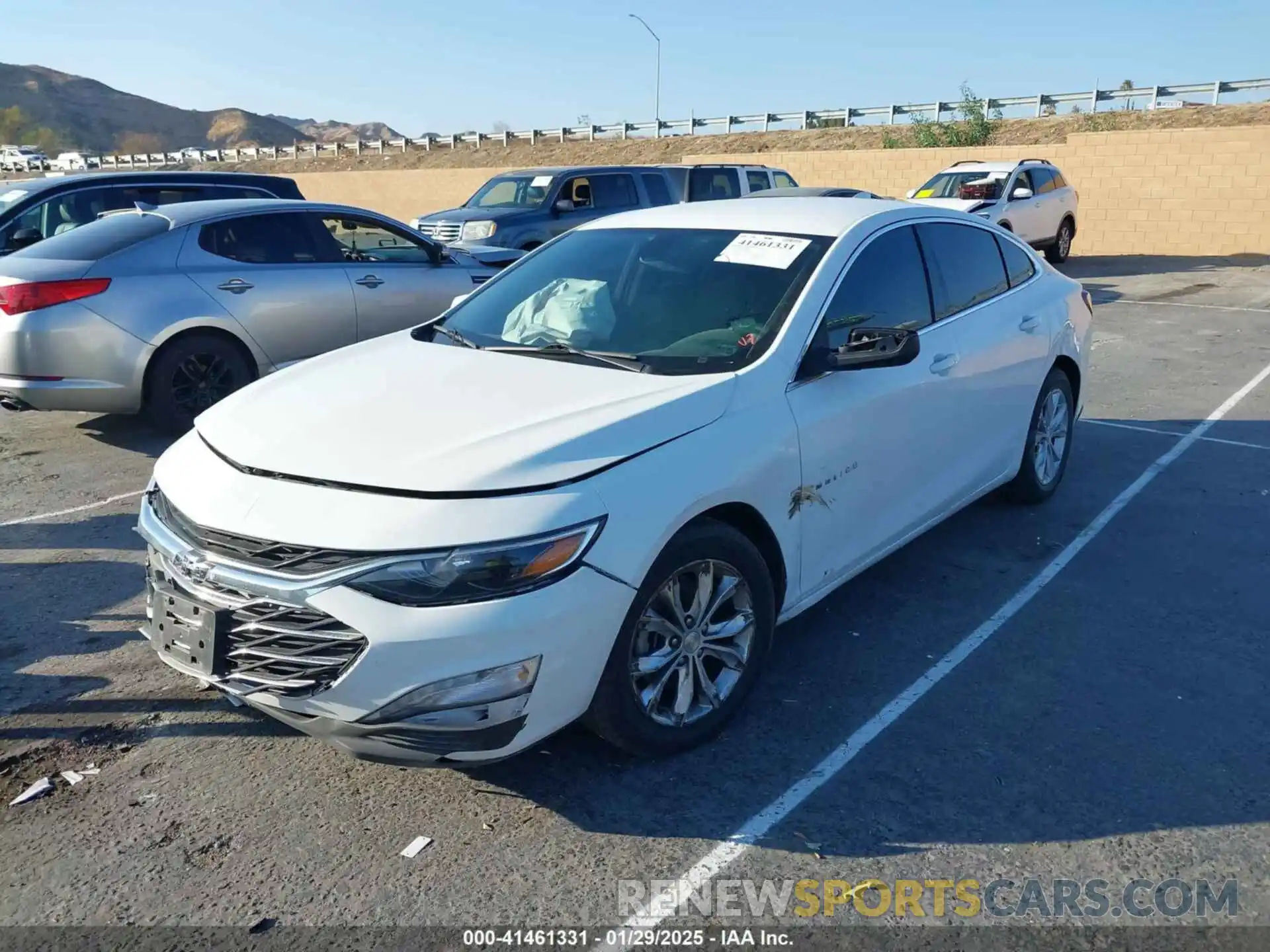 2 Photograph of a damaged car 1G1ZD5ST4LF076671 CHEVROLET MALIBU 2020