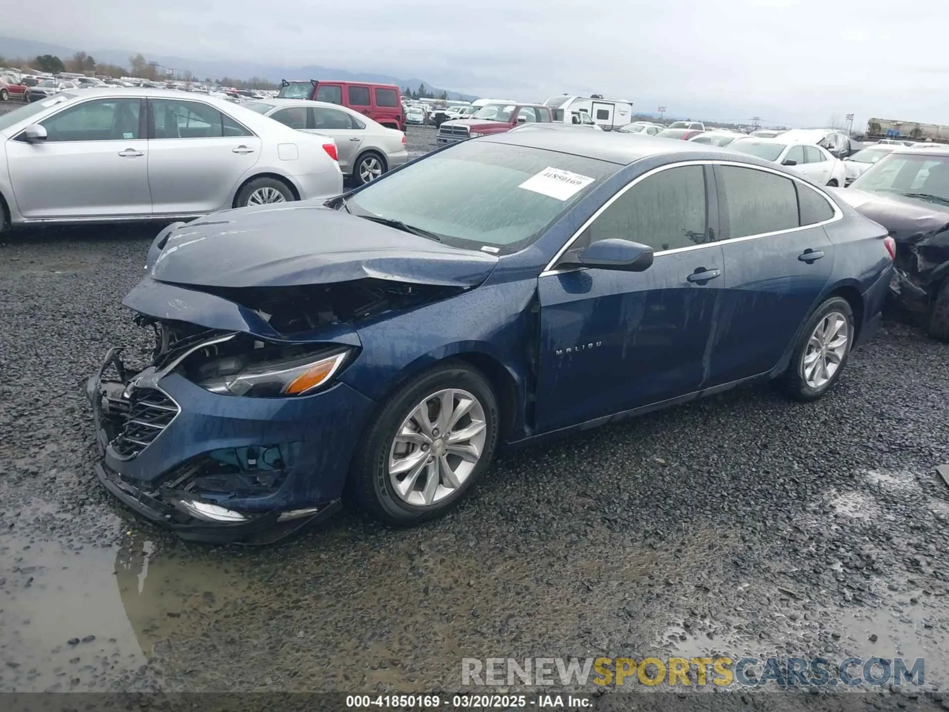 2 Photograph of a damaged car 1G1ZD5ST4LF079425 CHEVROLET MALIBU 2020