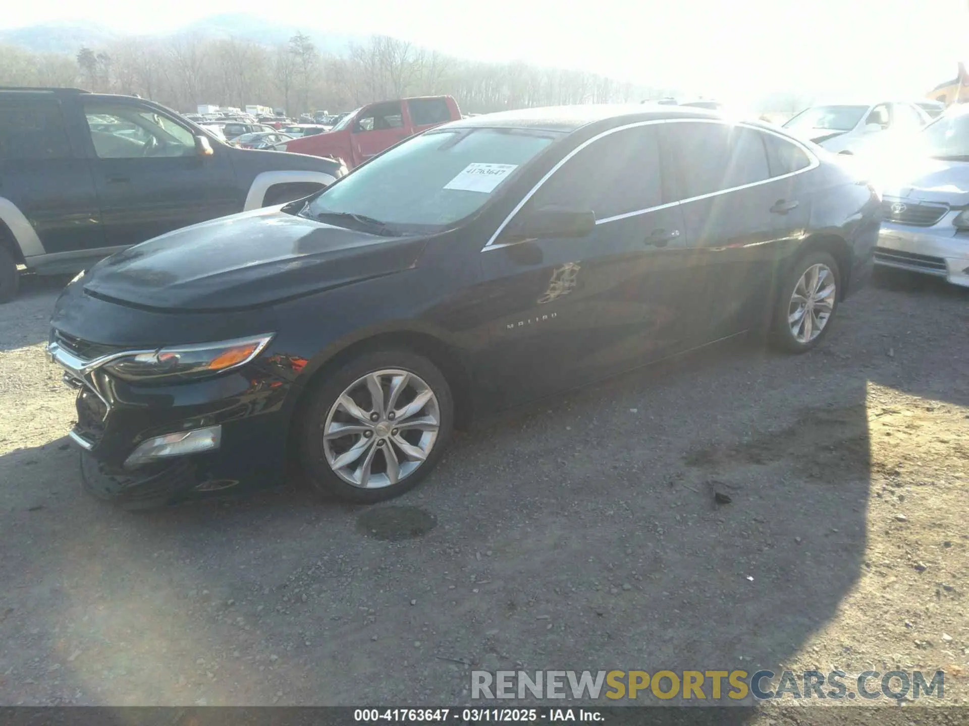 2 Photograph of a damaged car 1G1ZD5ST5LF005768 CHEVROLET MALIBU 2020
