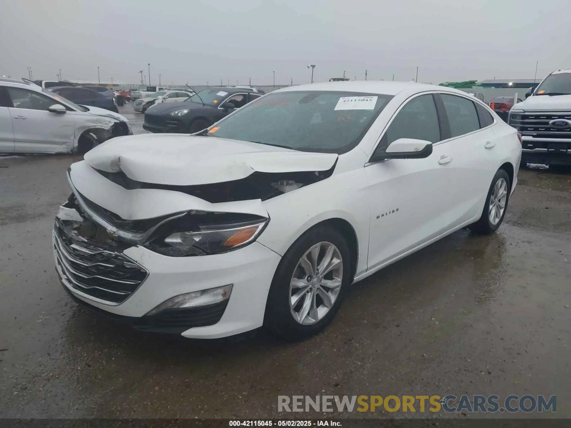 2 Photograph of a damaged car 1G1ZD5ST5LF006869 CHEVROLET MALIBU 2020