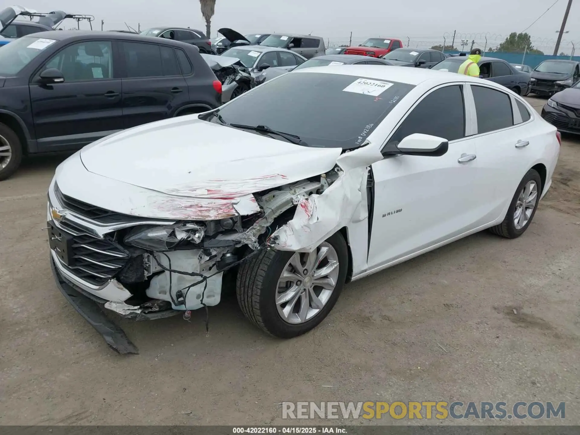 2 Photograph of a damaged car 1G1ZD5ST5LF042786 CHEVROLET MALIBU 2020