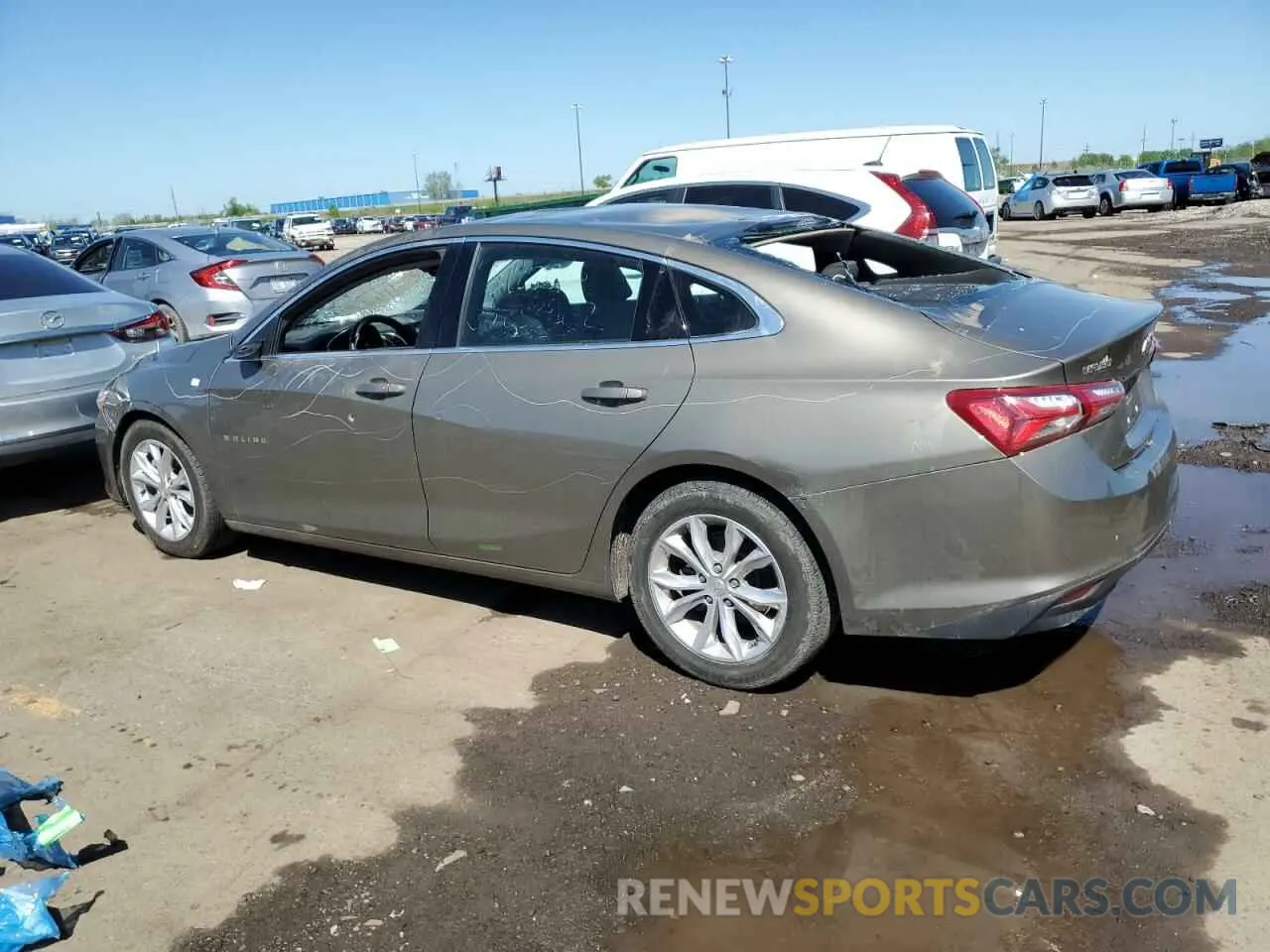 2 Photograph of a damaged car 1G1ZD5ST5LF053982 CHEVROLET MALIBU 2020