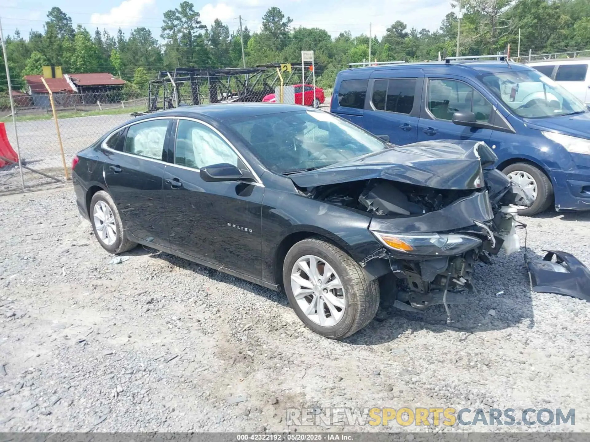 1 Photograph of a damaged car 1G1ZD5ST5LF055814 CHEVROLET MALIBU 2020