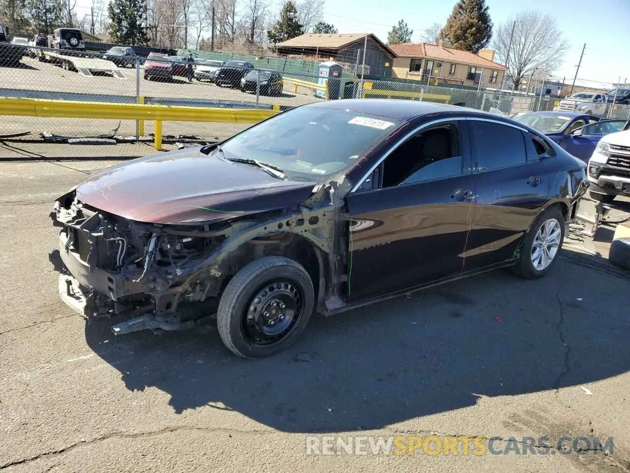 1 Photograph of a damaged car 1G1ZD5ST5LF073259 CHEVROLET MALIBU 2020