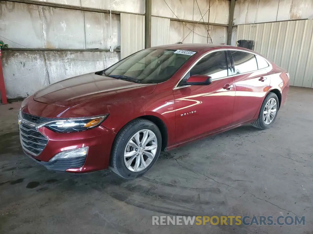 1 Photograph of a damaged car 1G1ZD5ST5LF079384 CHEVROLET MALIBU 2020
