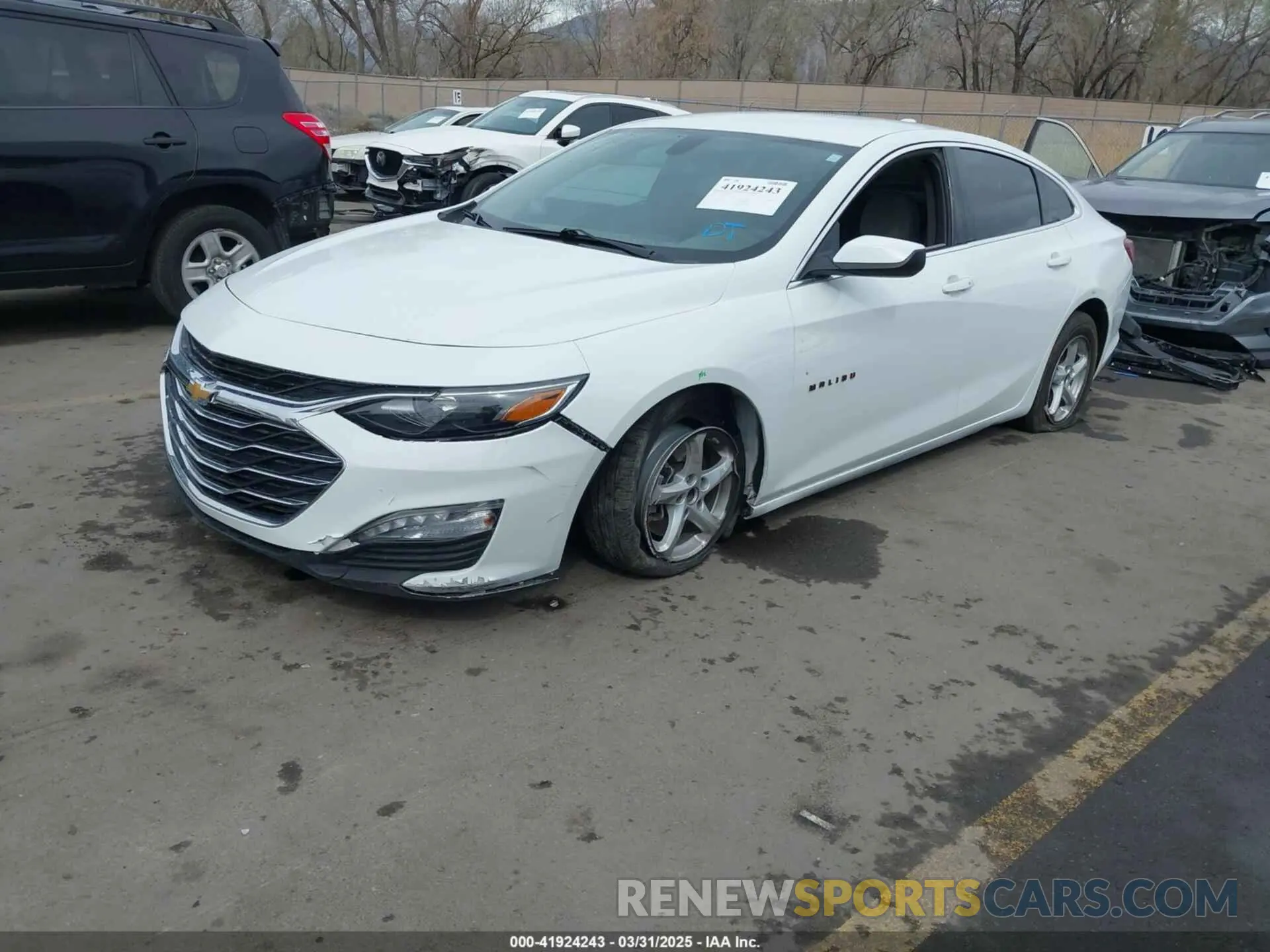 2 Photograph of a damaged car 1G1ZD5ST5LF090918 CHEVROLET MALIBU 2020