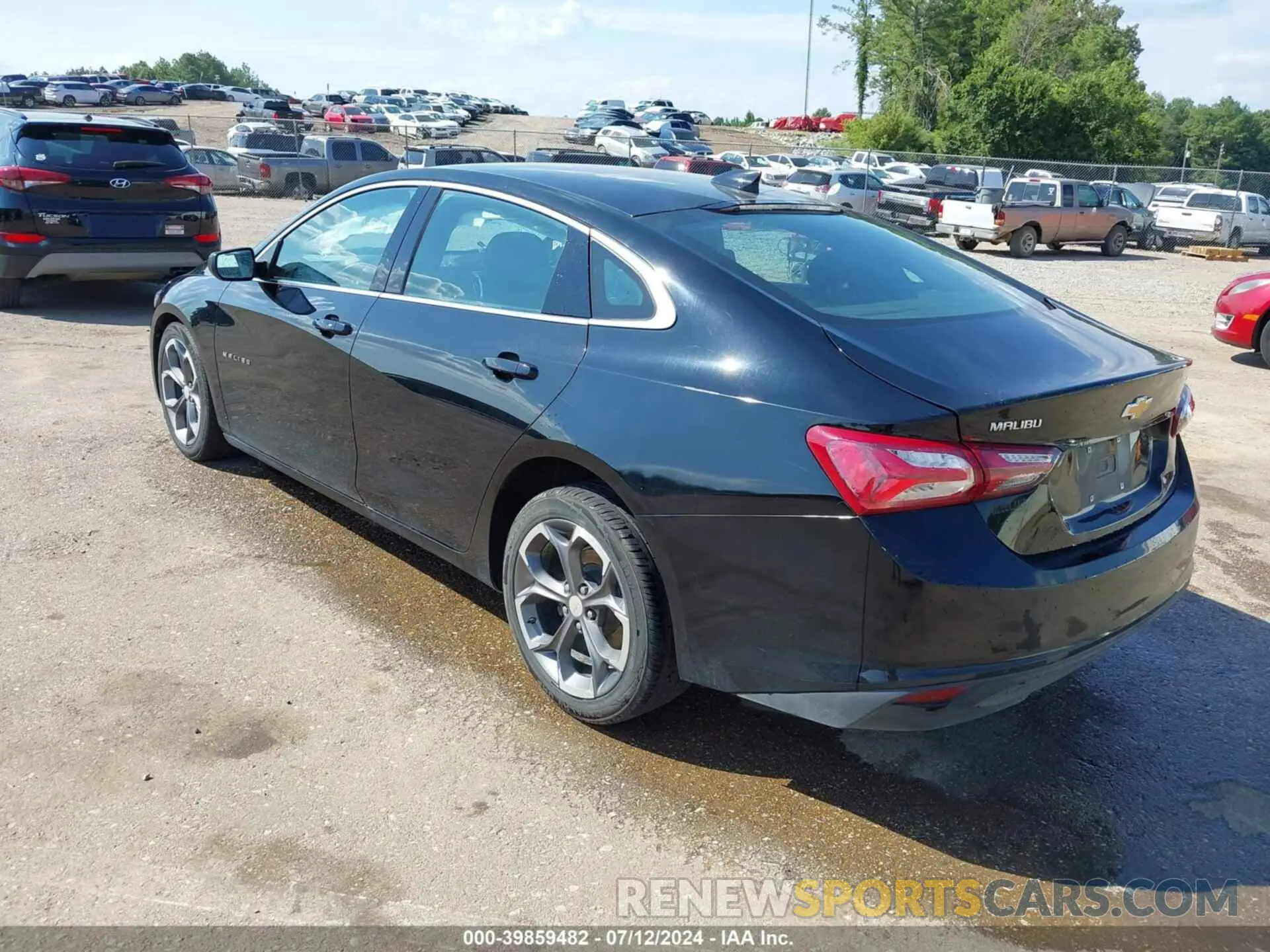 3 Photograph of a damaged car 1G1ZD5ST5LF107541 CHEVROLET MALIBU 2020