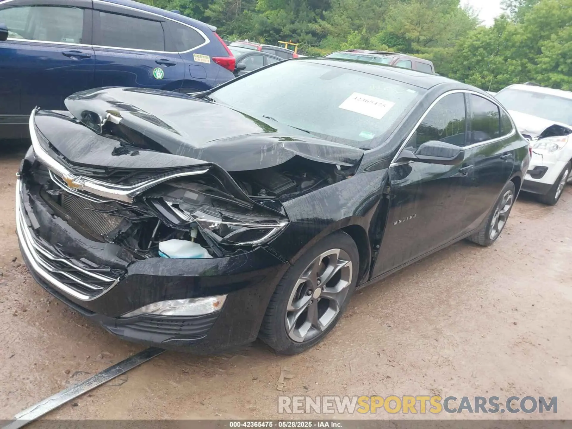 2 Photograph of a damaged car 1G1ZD5ST5LF121908 CHEVROLET MALIBU 2020