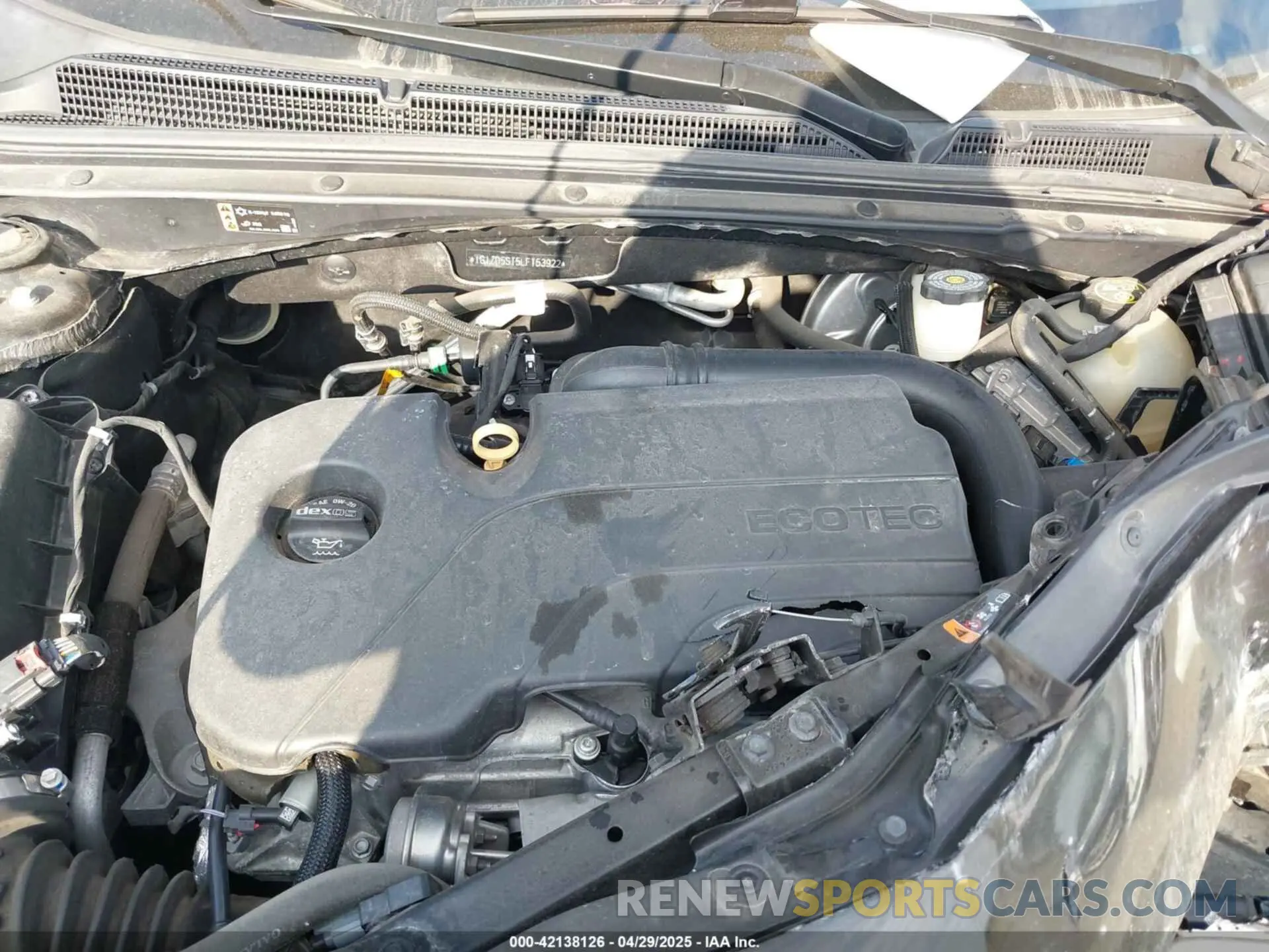 10 Photograph of a damaged car 1G1ZD5ST5LF153922 CHEVROLET MALIBU 2020