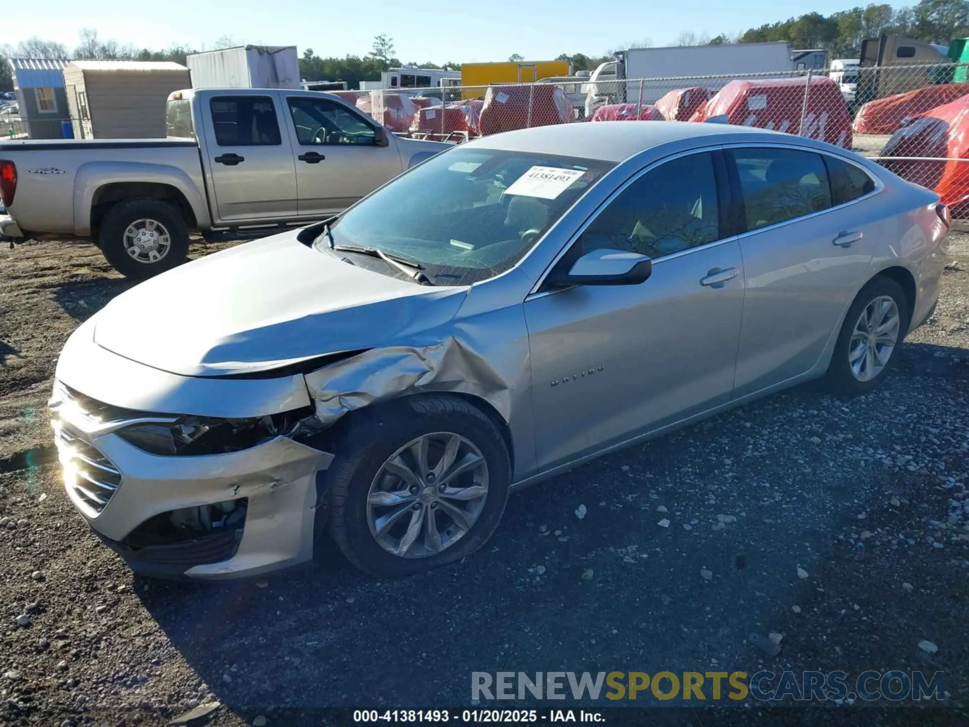 2 Photograph of a damaged car 1G1ZD5ST6LF011708 CHEVROLET MALIBU 2020
