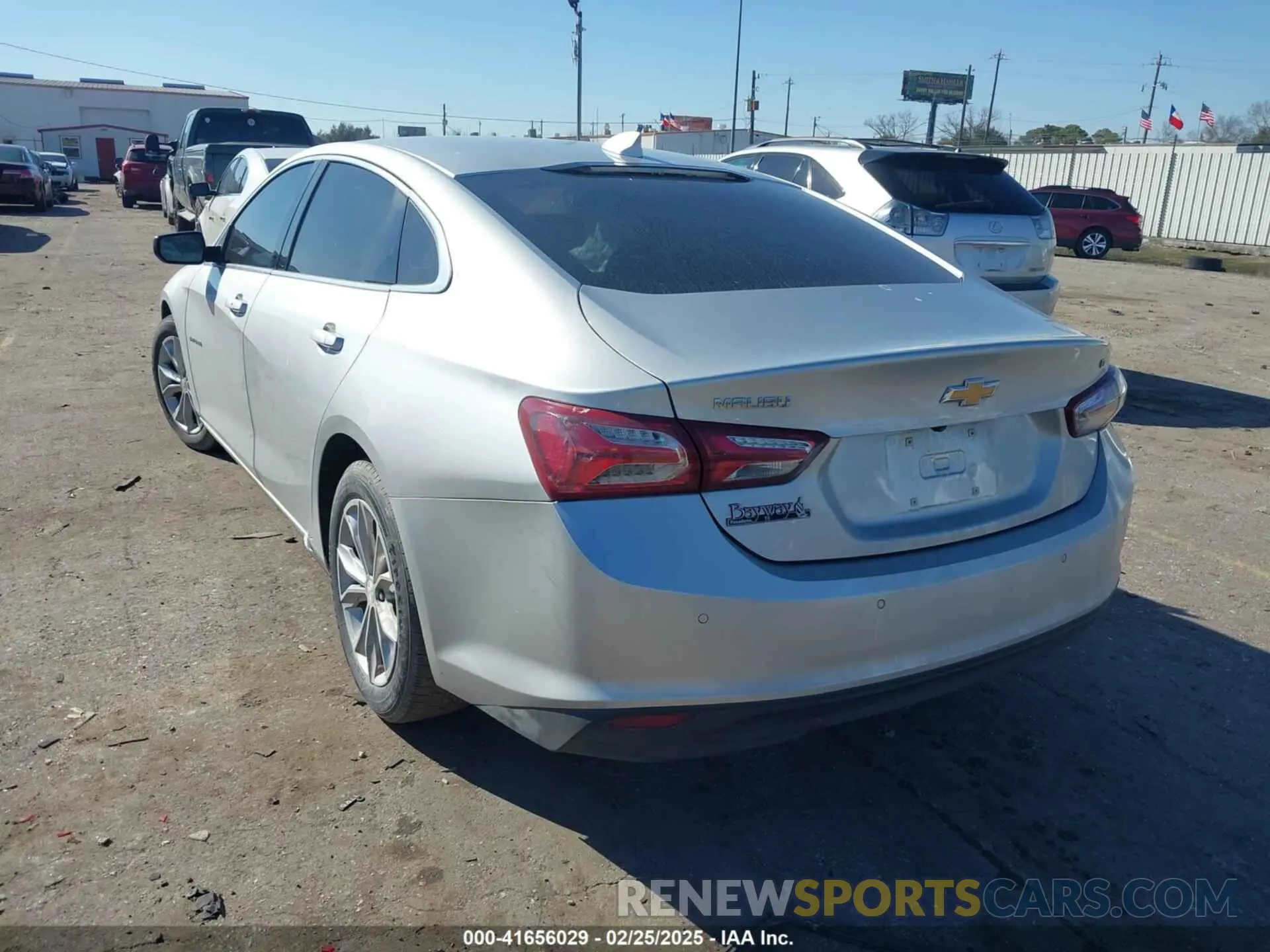 3 Photograph of a damaged car 1G1ZD5ST6LF134778 CHEVROLET MALIBU 2020