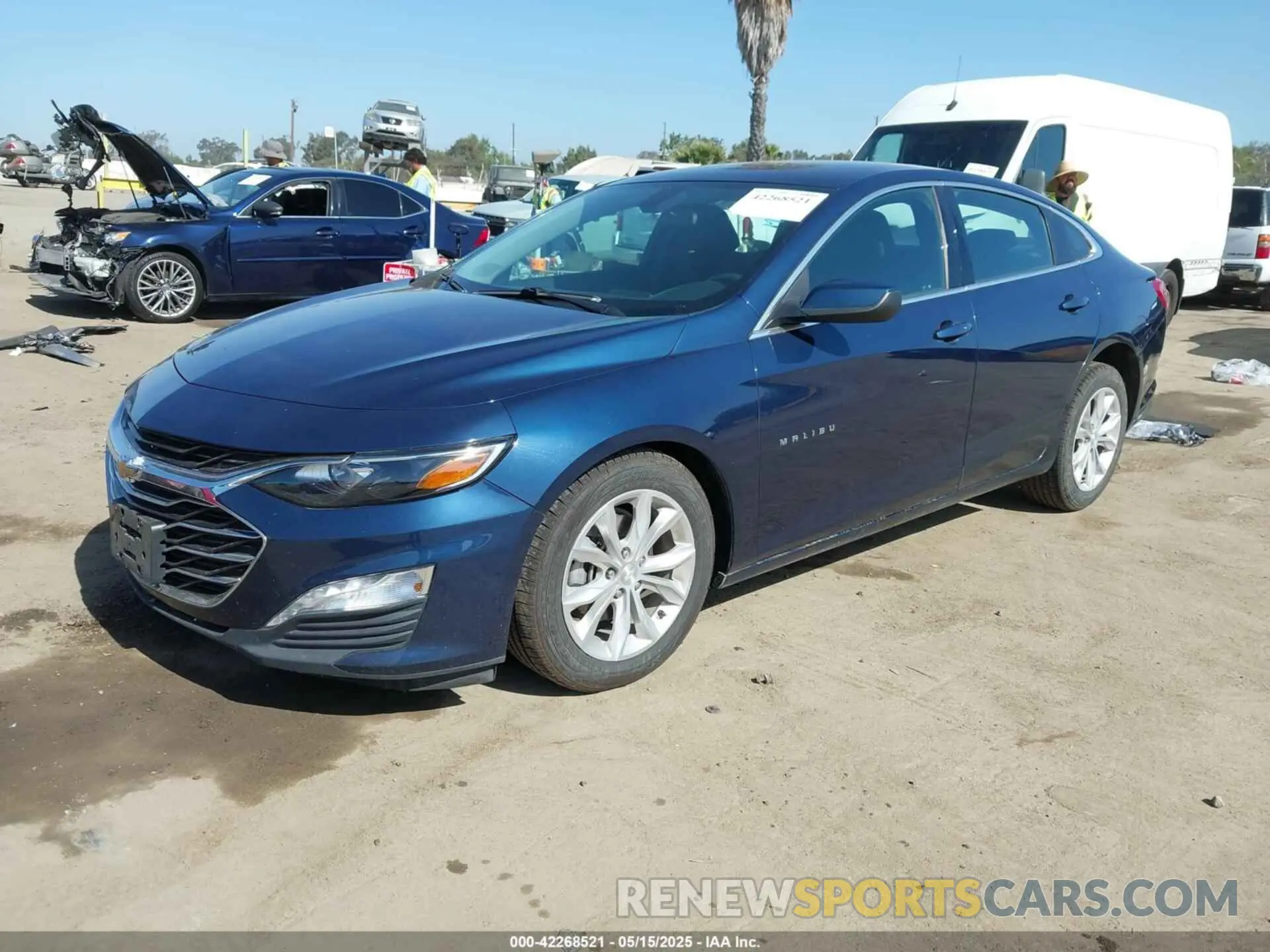 2 Photograph of a damaged car 1G1ZD5ST7LF025178 CHEVROLET MALIBU 2020