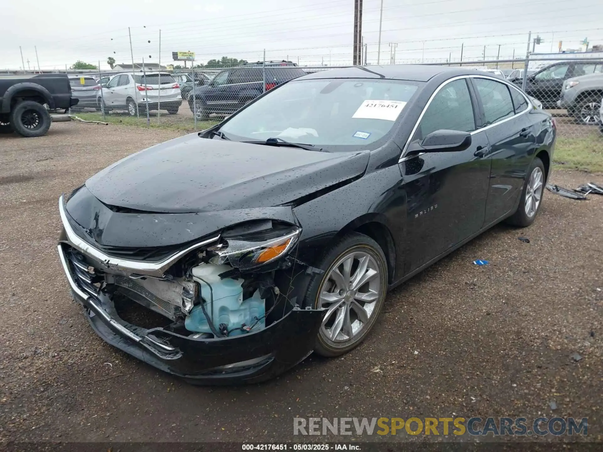 2 Photograph of a damaged car 1G1ZD5ST7LF025469 CHEVROLET MALIBU 2020