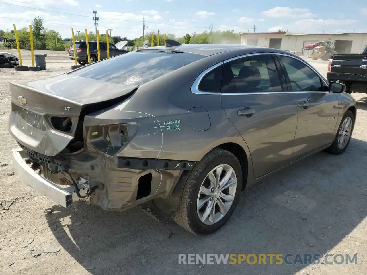 3 Photograph of a damaged car 1G1ZD5ST7LF091794 CHEVROLET MALIBU 2020