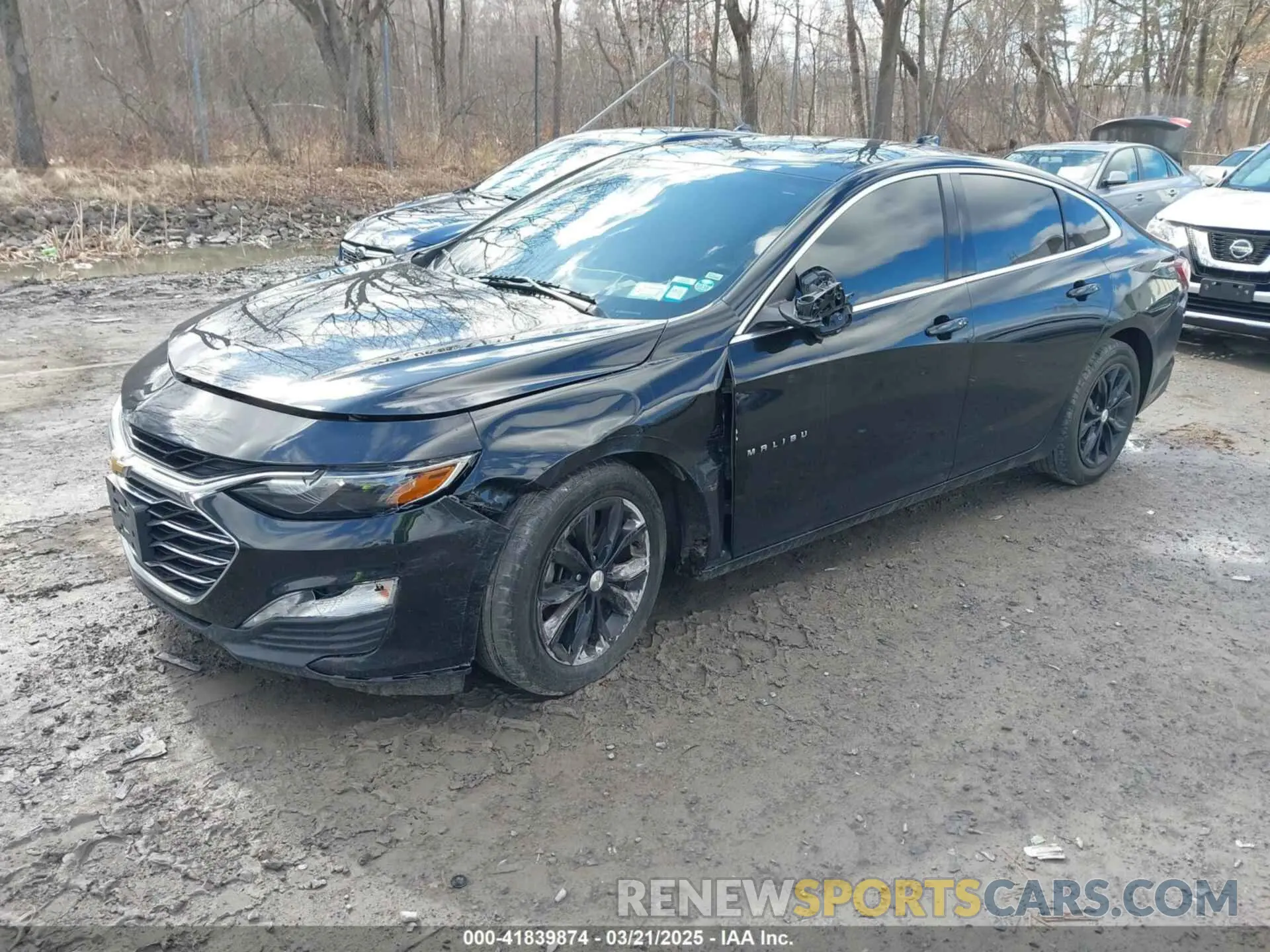 2 Photograph of a damaged car 1G1ZD5ST7LF095988 CHEVROLET MALIBU 2020