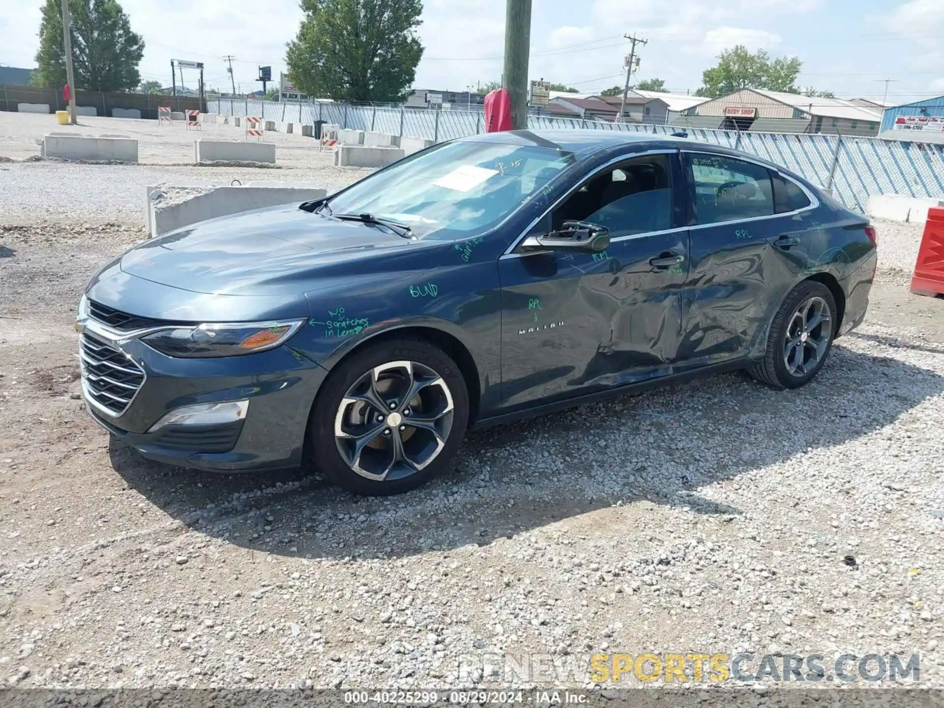 2 Photograph of a damaged car 1G1ZD5ST7LF096784 CHEVROLET MALIBU 2020