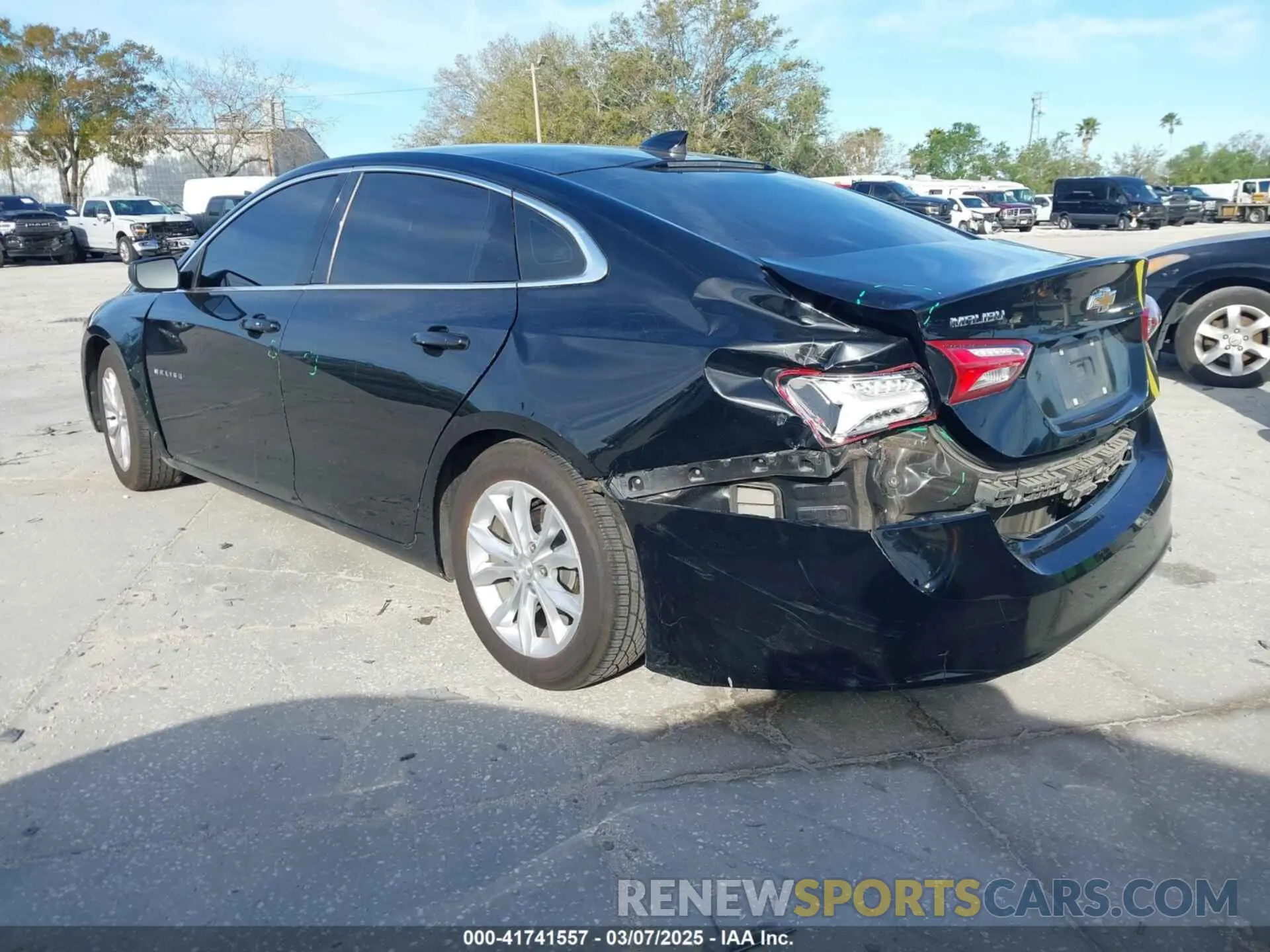 3 Photograph of a damaged car 1G1ZD5ST8LF035735 CHEVROLET MALIBU 2020