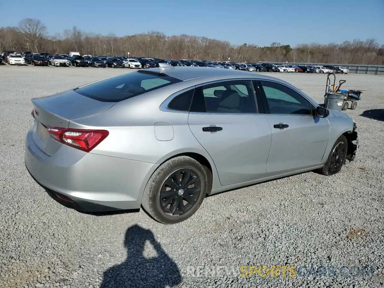 3 Photograph of a damaged car 1G1ZD5ST8LF038411 CHEVROLET MALIBU 2020