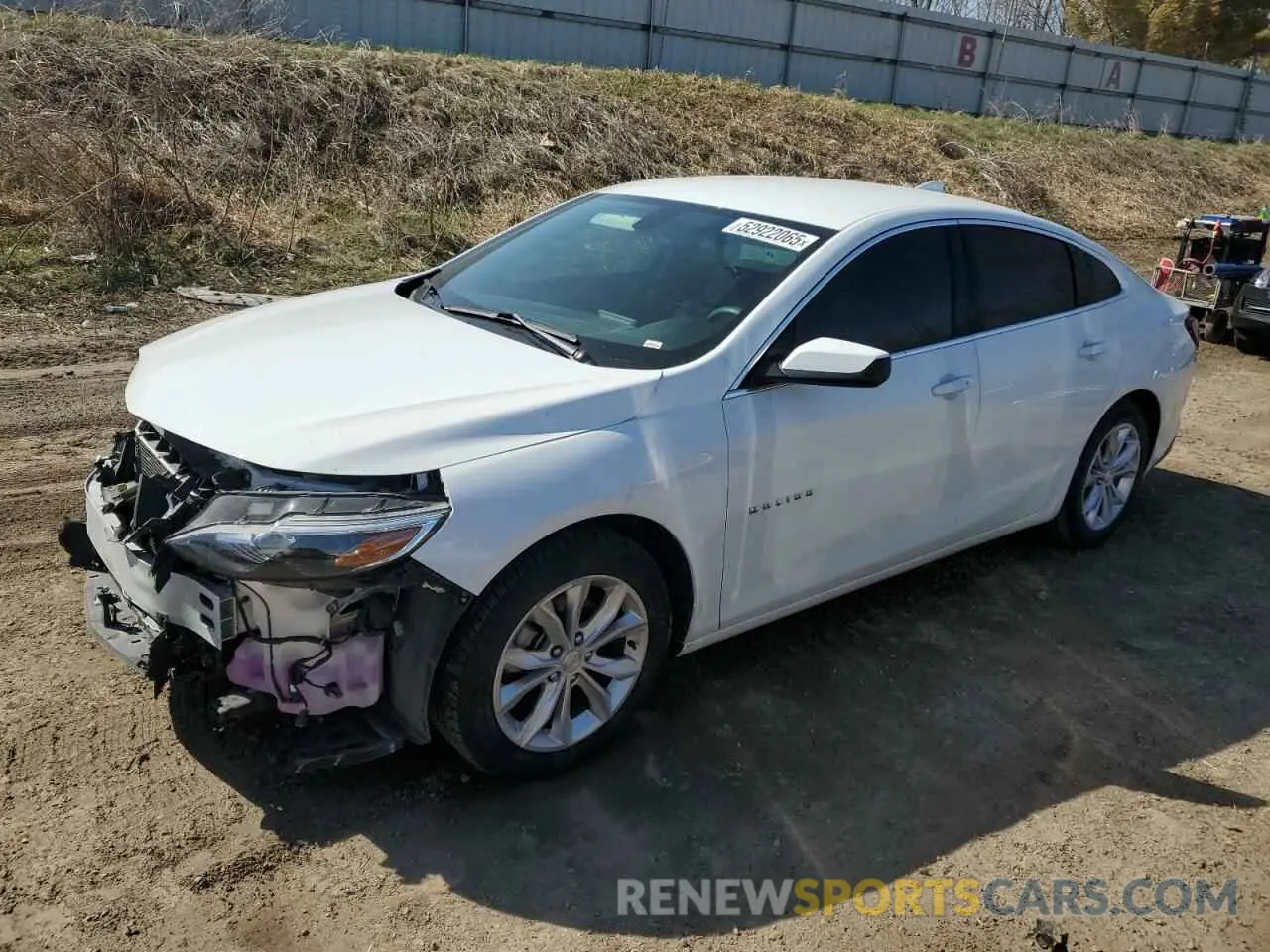 1 Photograph of a damaged car 1G1ZD5ST8LF048548 CHEVROLET MALIBU 2020