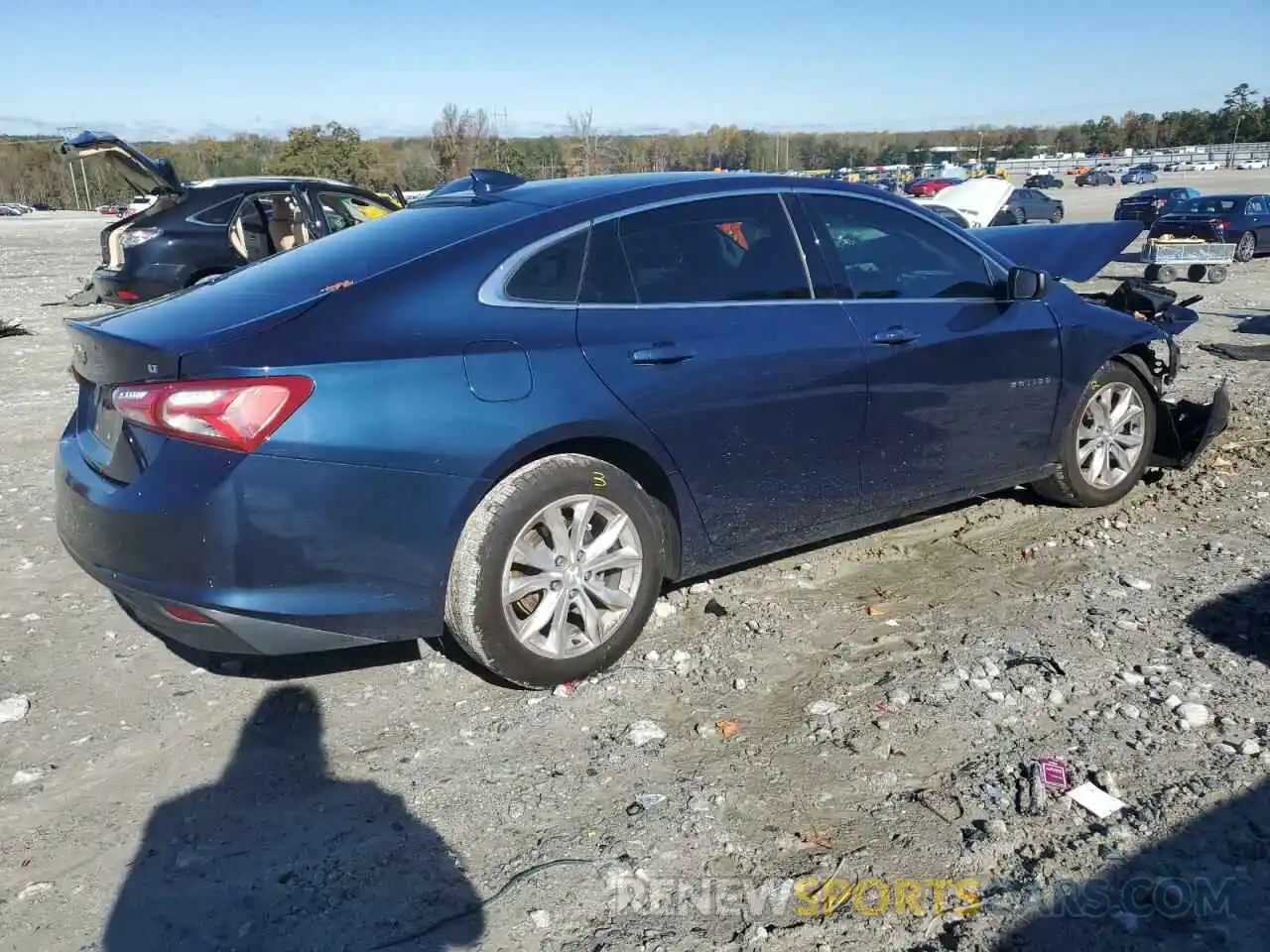 3 Photograph of a damaged car 1G1ZD5ST8LF061493 CHEVROLET MALIBU 2020