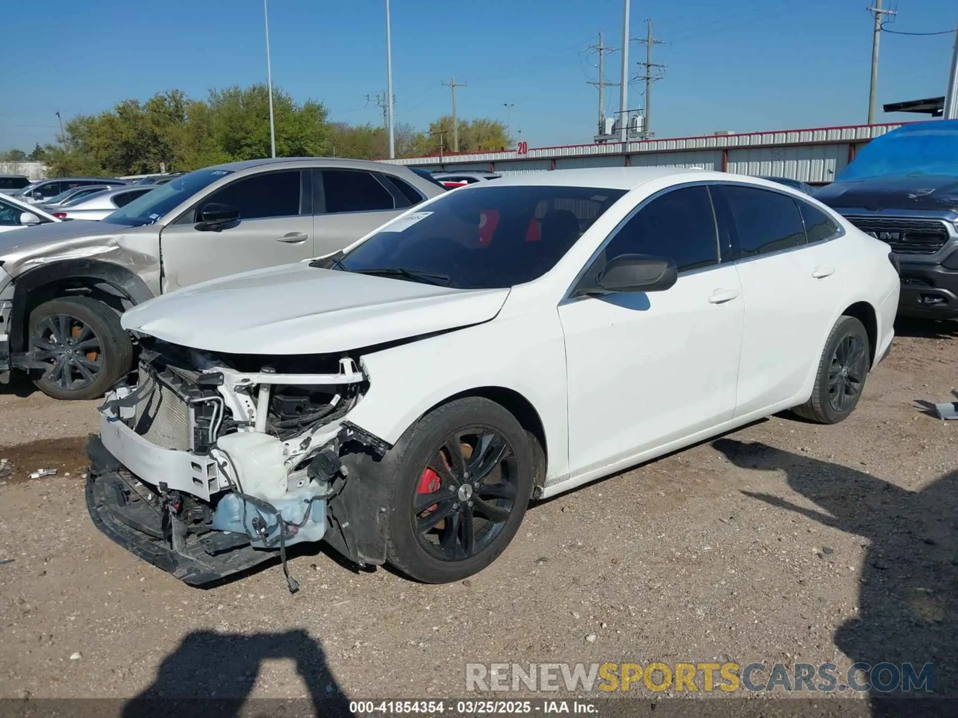 2 Photograph of a damaged car 1G1ZD5ST8LF065642 CHEVROLET MALIBU 2020