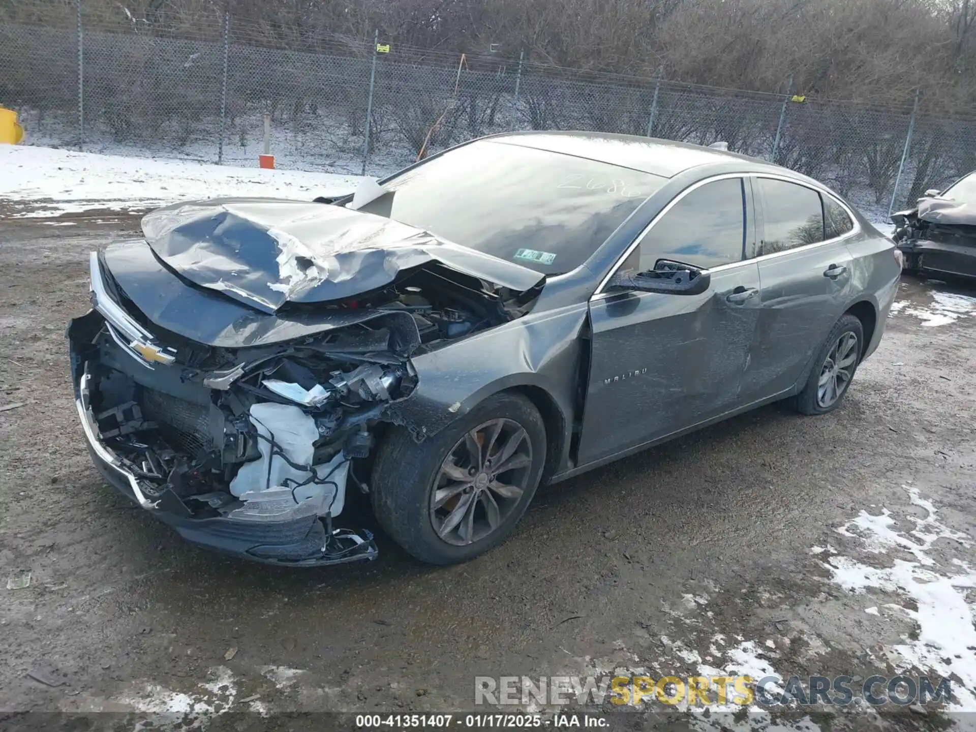 2 Photograph of a damaged car 1G1ZD5ST8LF072686 CHEVROLET MALIBU 2020