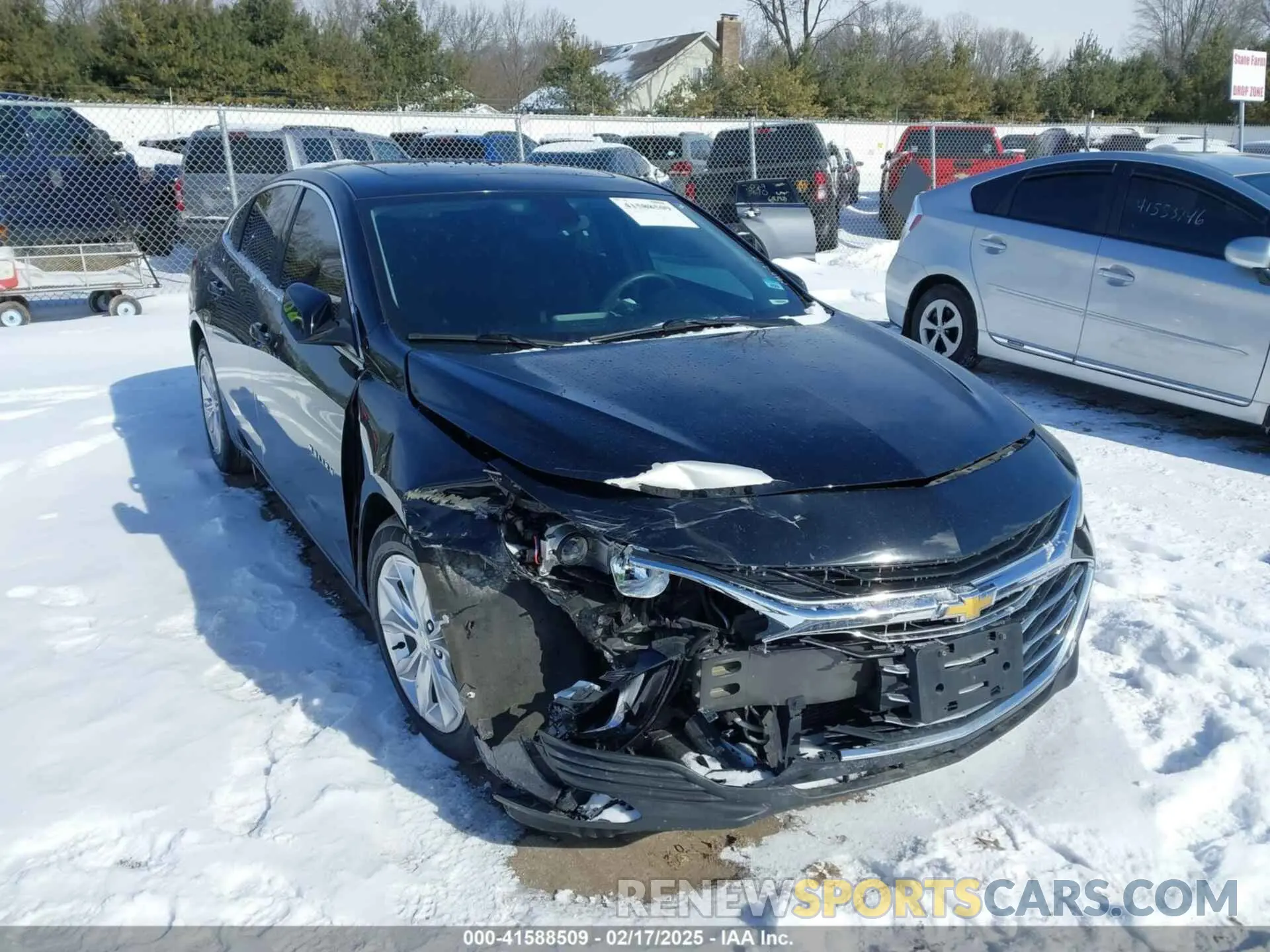1 Photograph of a damaged car 1G1ZD5ST8LF111857 CHEVROLET MALIBU 2020