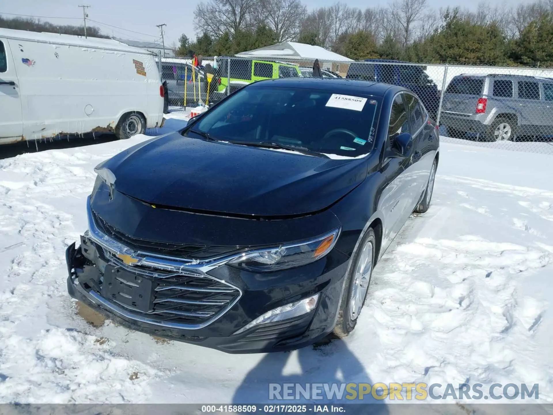 2 Photograph of a damaged car 1G1ZD5ST8LF111857 CHEVROLET MALIBU 2020