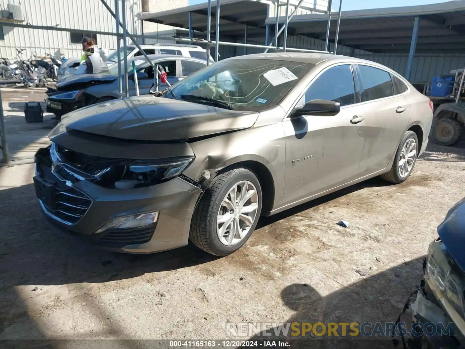 2 Photograph of a damaged car 1G1ZD5ST9LF035243 CHEVROLET MALIBU 2020