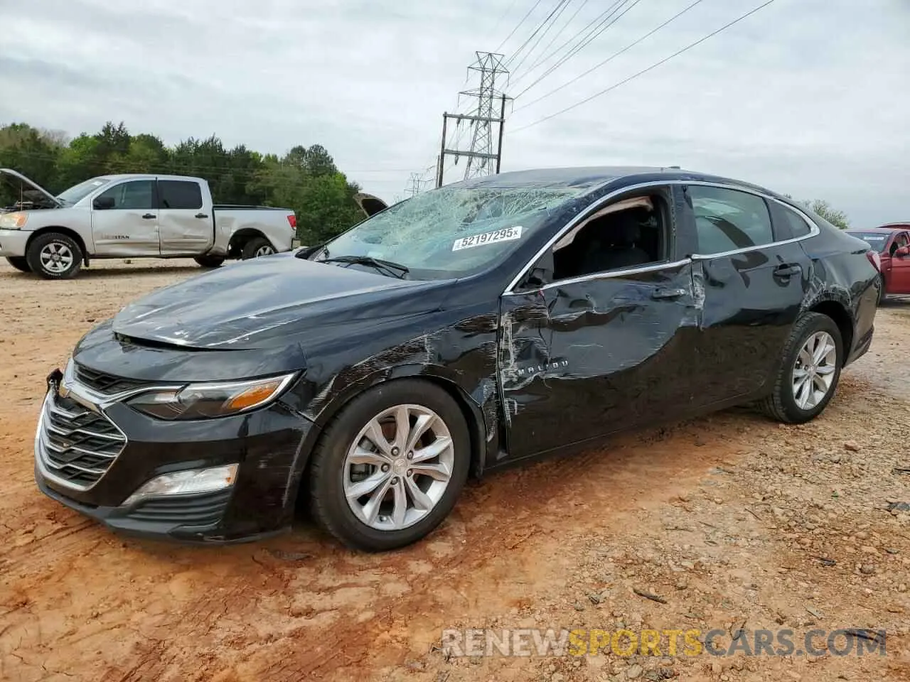 1 Photograph of a damaged car 1G1ZD5ST9LF036604 CHEVROLET MALIBU 2020