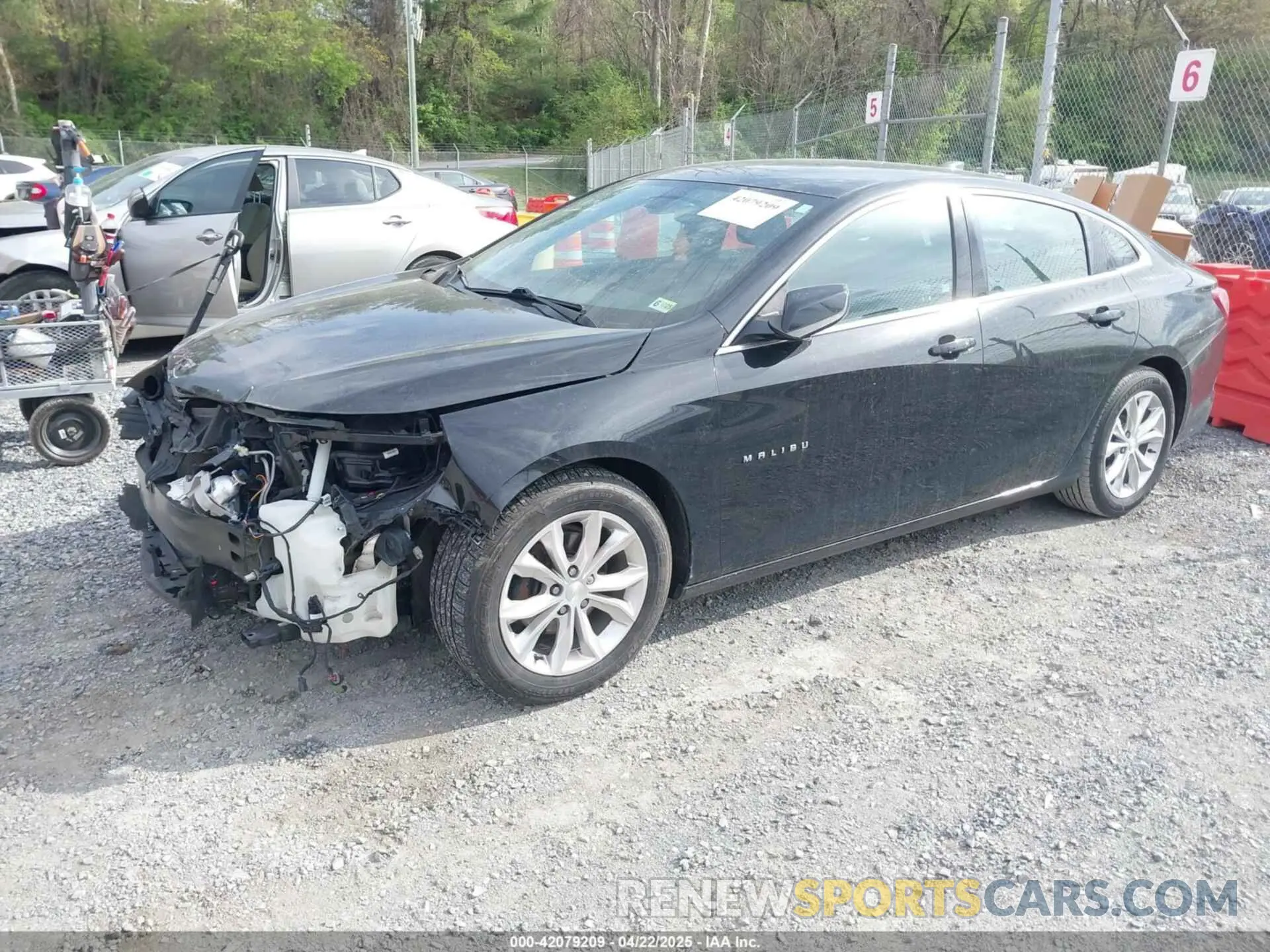 2 Photograph of a damaged car 1G1ZD5ST9LF054648 CHEVROLET MALIBU 2020