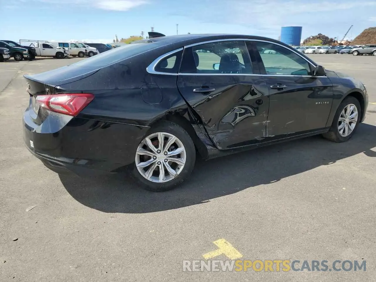 3 Photograph of a damaged car 1G1ZD5ST9LF067402 CHEVROLET MALIBU 2020