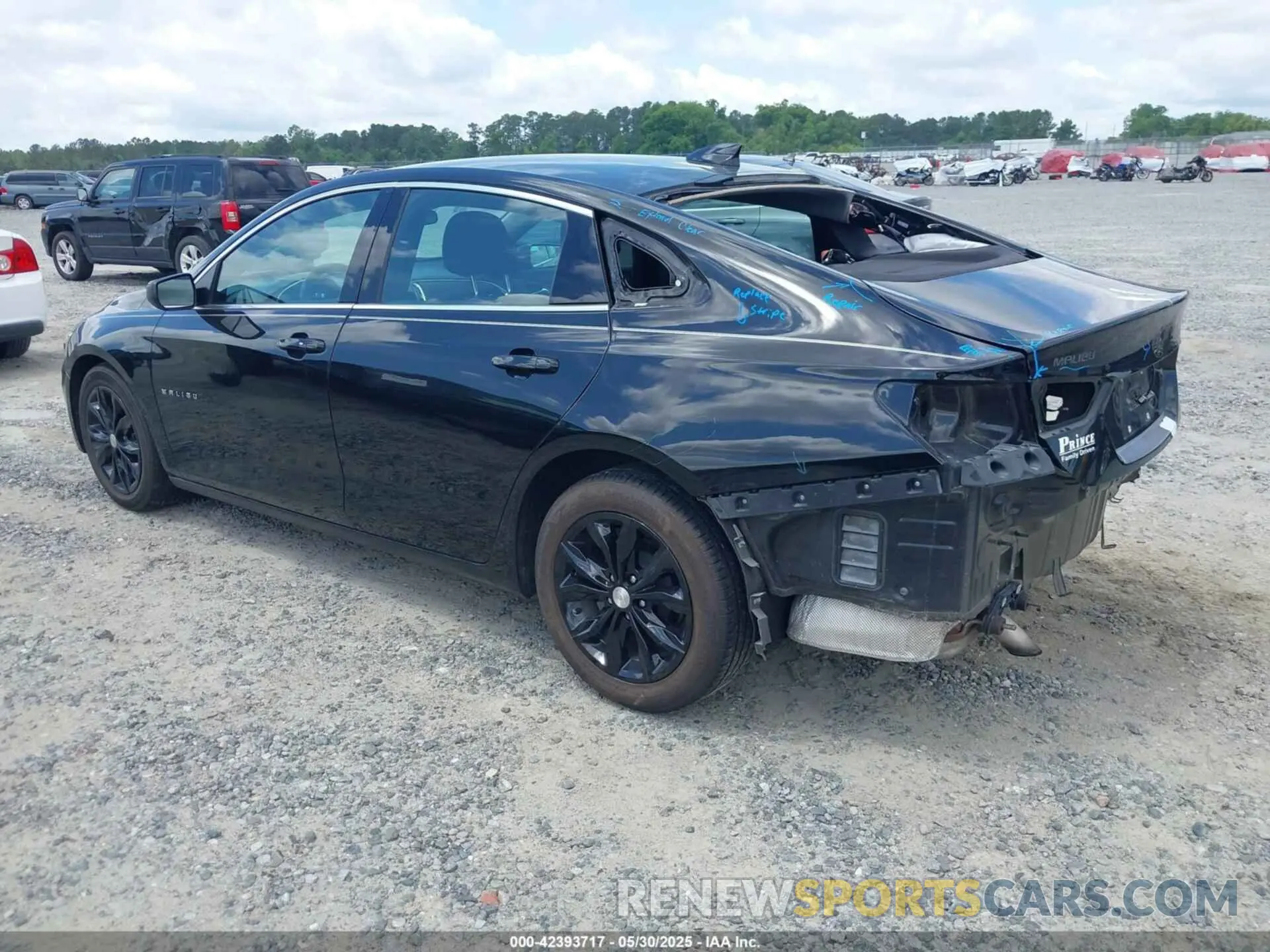 3 Photograph of a damaged car 1G1ZD5ST9LF092302 CHEVROLET MALIBU 2020
